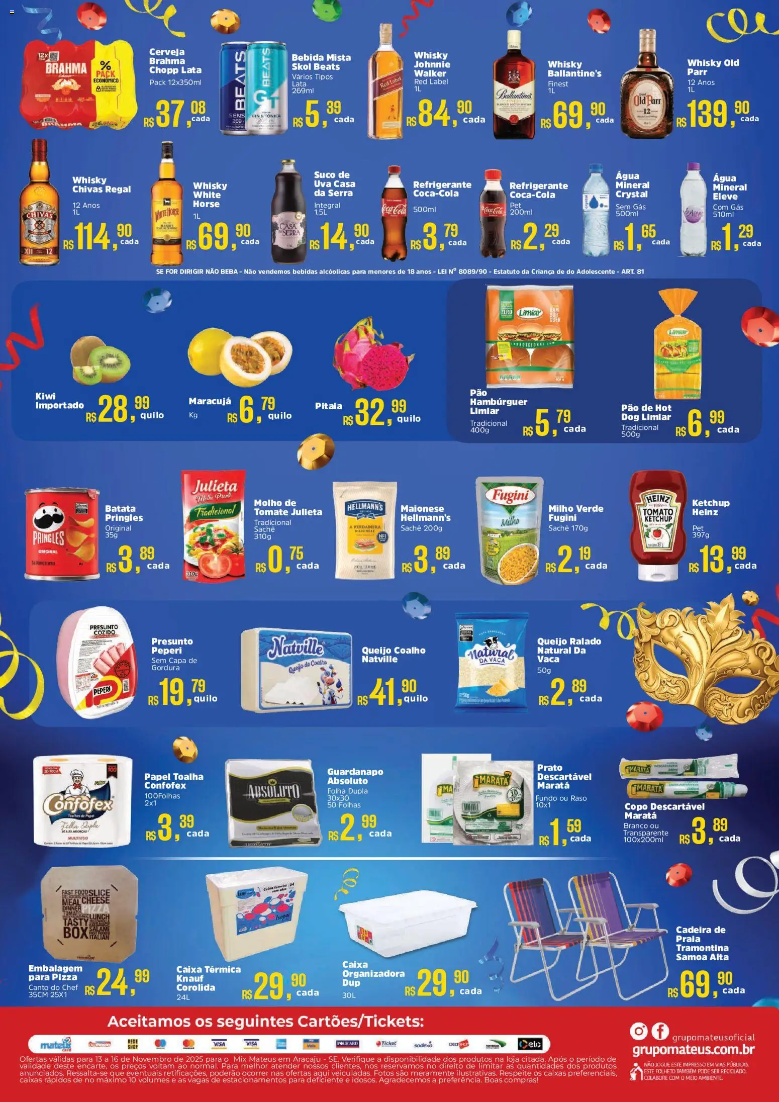 Mateus Folheto - válido de 13.11.2025 | Página: 2 | Produtos: Maracujá, Caixa térmica, Pão, Guardanapo