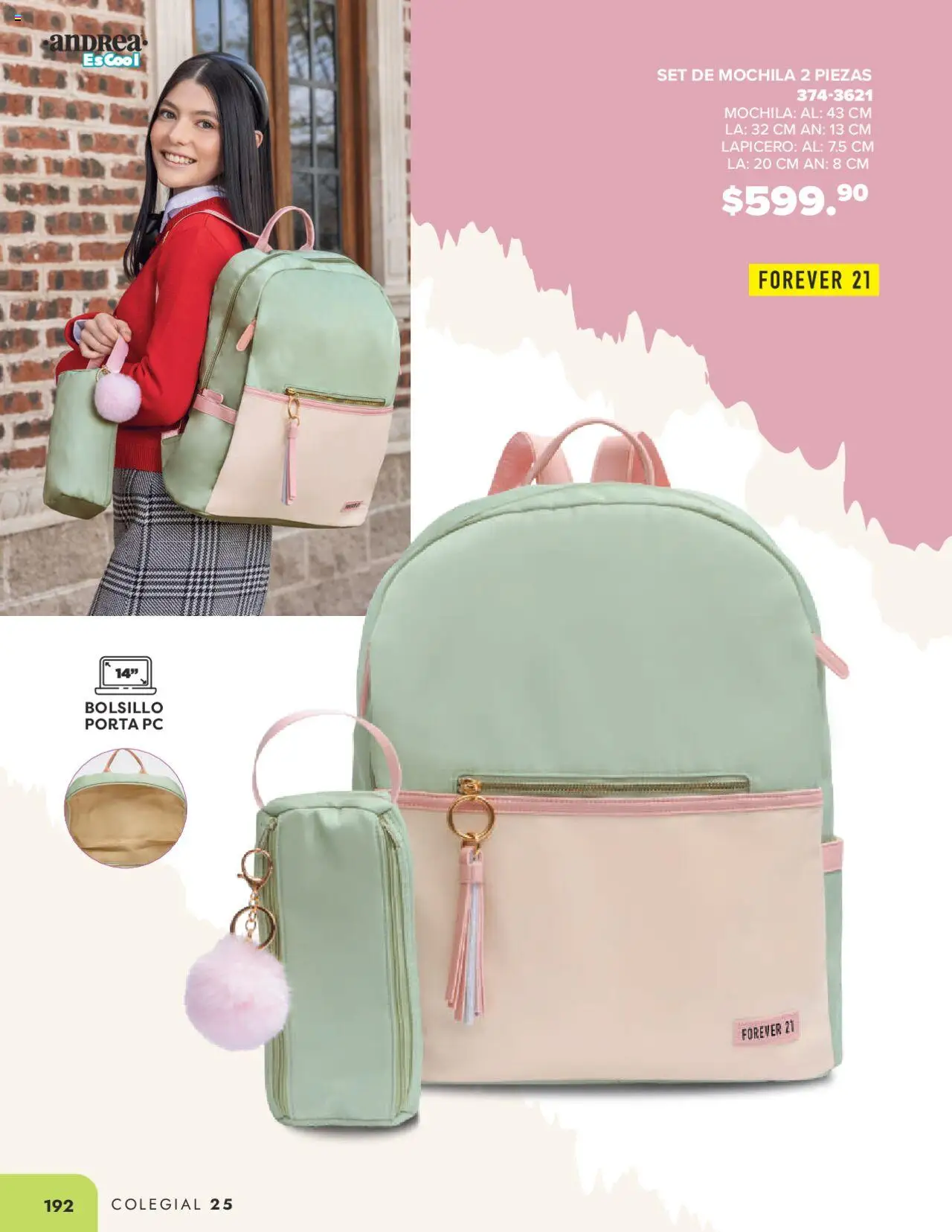 Nuevas ofertas de Andrea válidas en toda la República Mexicana desde el 23.06.2025. ¡Encuentra las mejores ofertas en Andrea catálogo Forever 21! | Página: 38 | Productos: Mochila
