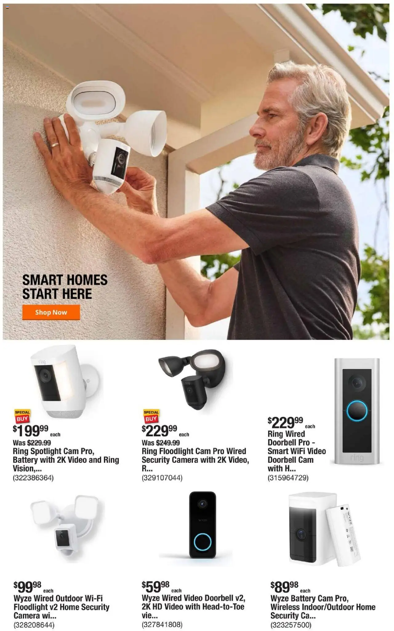 Home Depot Weekly Ad - FL - valid from 09.10.2025 | Page: 8 | Products: Battery, Ring, Video, Camera