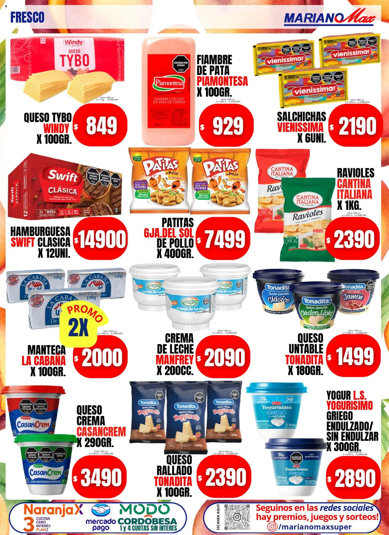 Mariano Max - Catálogo │ válido desde el 20.01.2026 | Página: 5 | Productos: Crema de leche, Manteca, Queso, Yogur