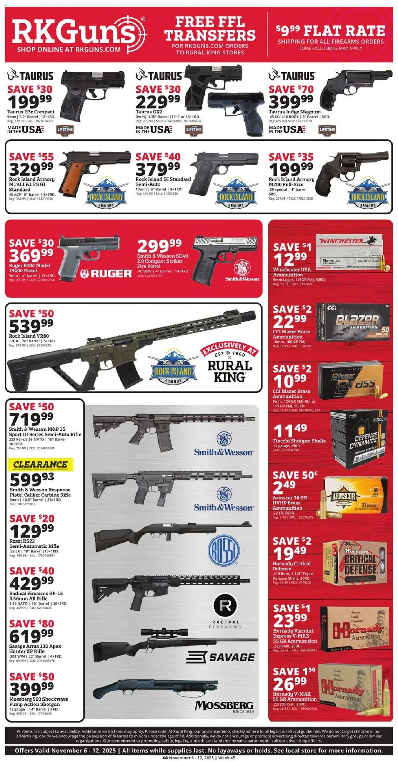 Rural King Black Friday - valid from 06.11.2025 | Page: 4 | Products: Pump, Shotgun, Rifle