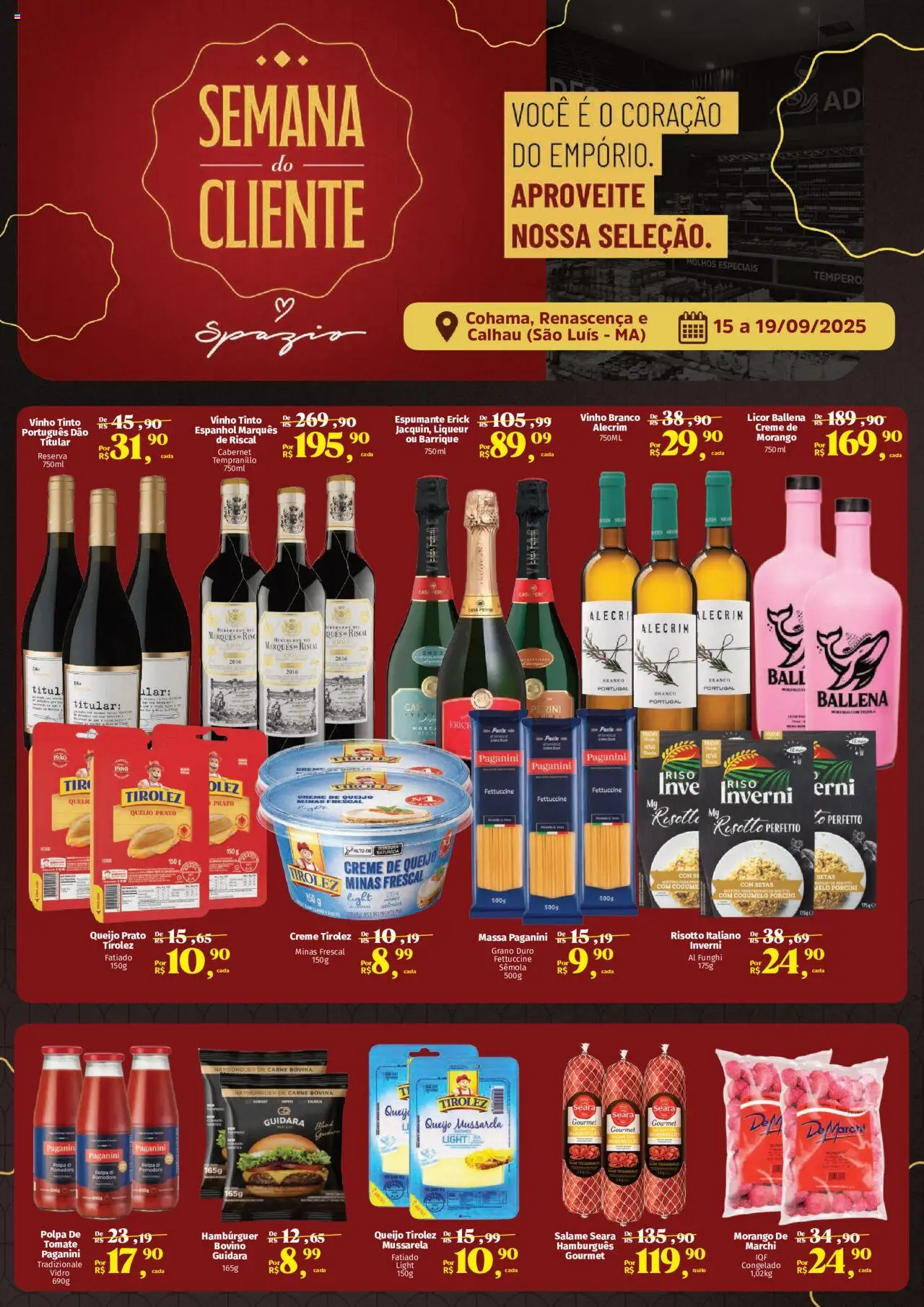 Mateus Folheto - válido de 15.09.2025 | Página: 1 | Produtos: Queijo, Salame, Carne, Massa