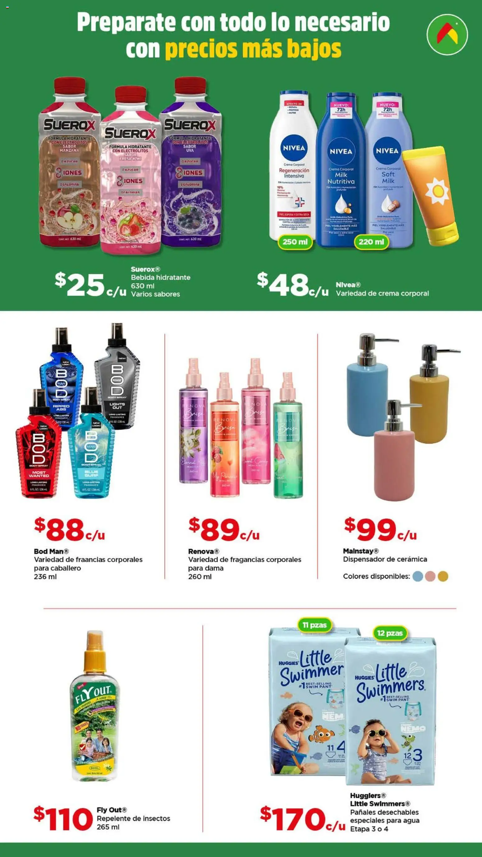 Nuevas ofertas de Bodega Aurrerá válidas en toda la República Mexicana desde el 06.03.2026. ¡Encuentra las mejores ofertas en Bodega Aurrerá folleto Vacaciones! | Página: 8 | Productos: Fresa, Manzana, Kiwi, Repelente