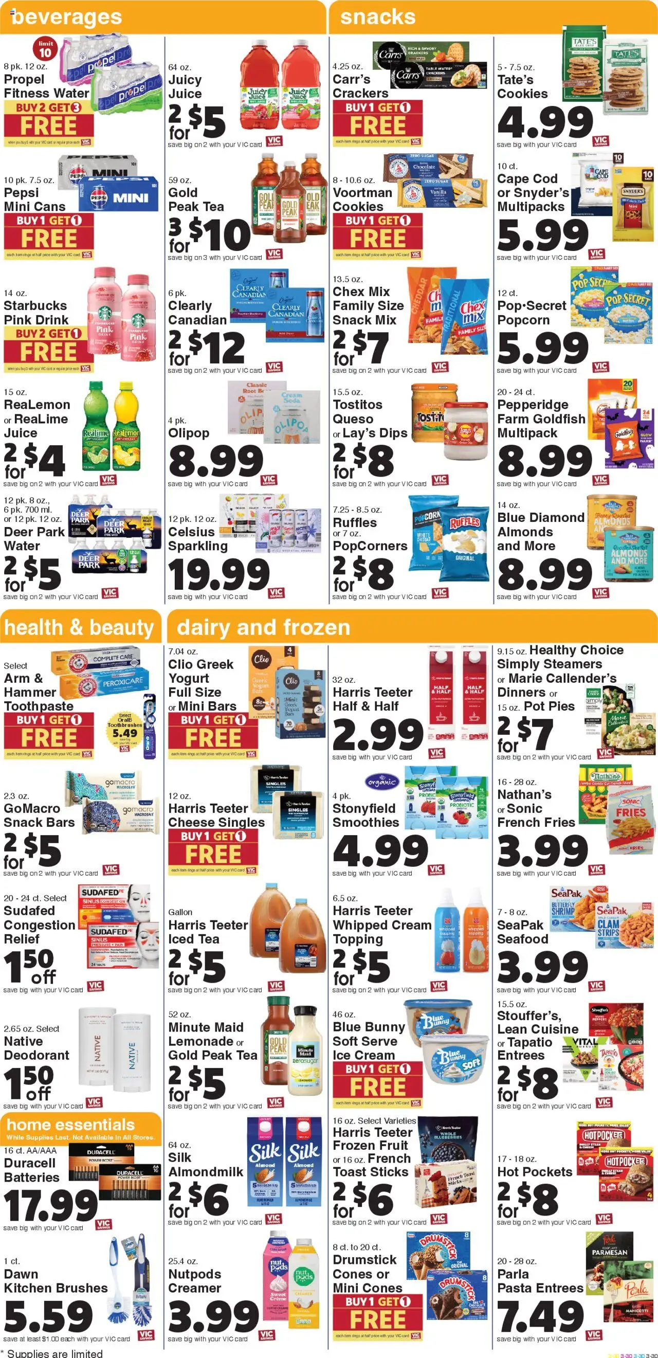 Harris Teeter Weekly Ad - valid from 15.10.2025 | Page: 5 | Products: Wc, Hammer, Cookies, Ice cream