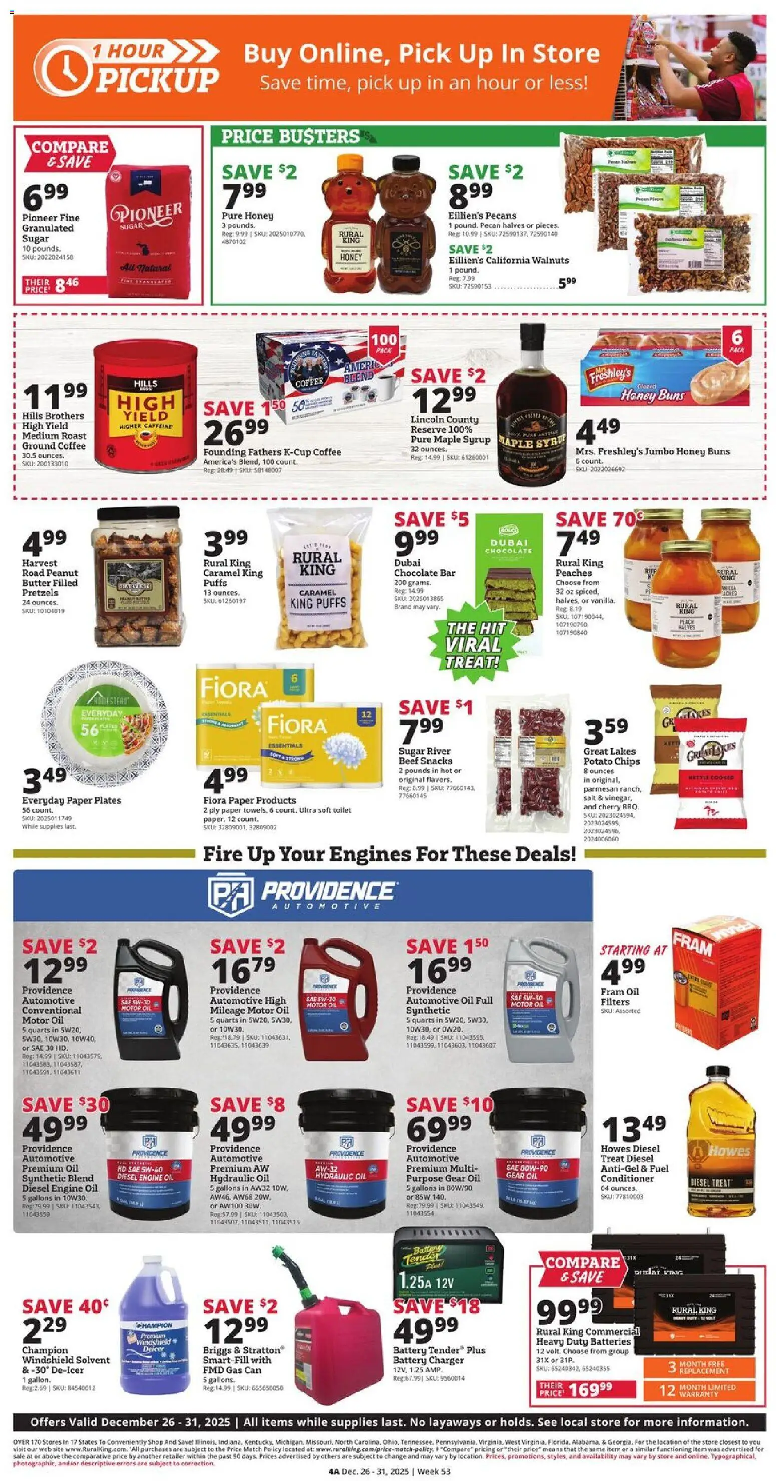 Rural King Weekly Ad - valid from 25.12.2025 | Page: 6 | Products: Conditioner, Butter, Chocolate, Sugar