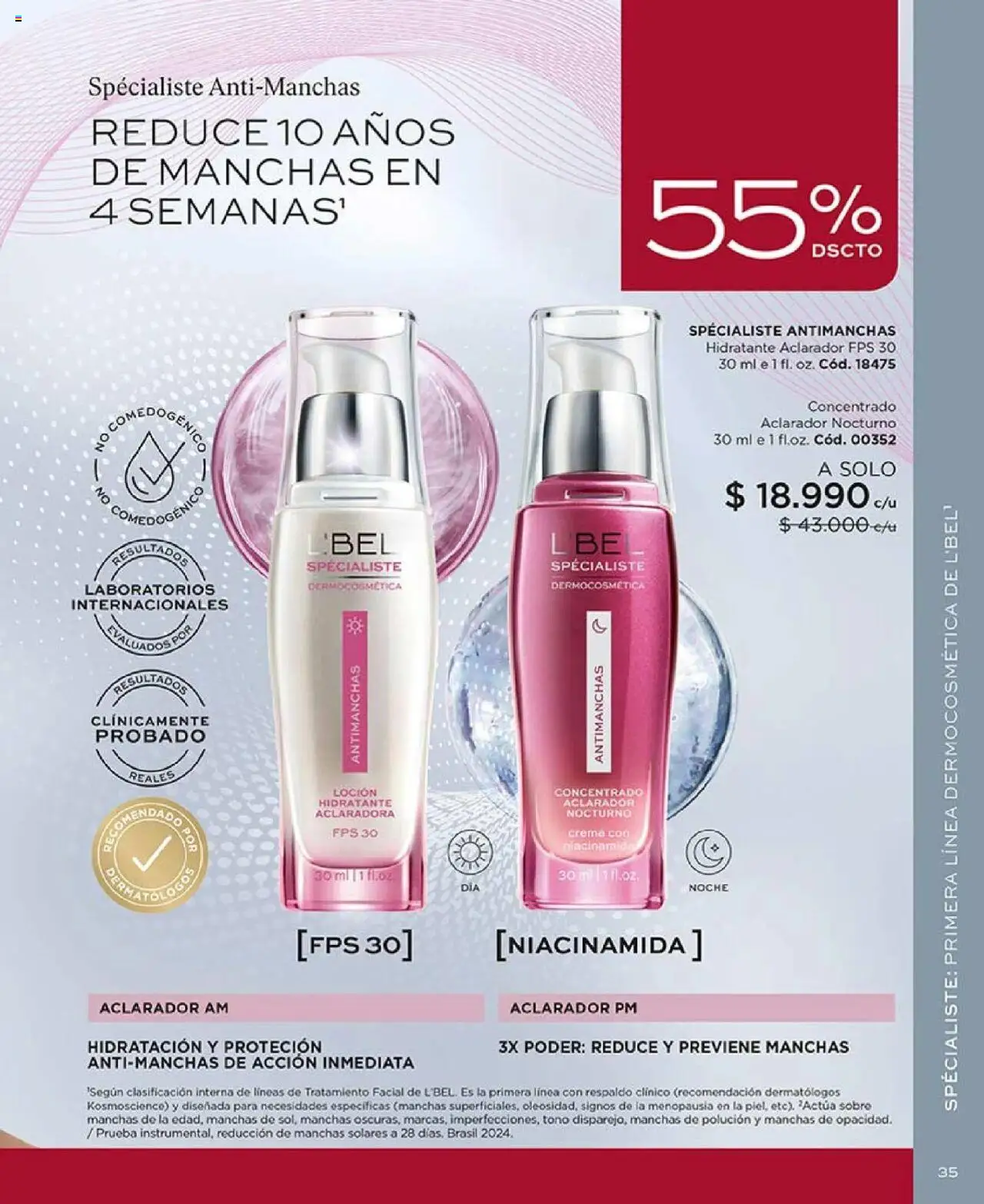 Catálogo L'Bel Campaña 17 │ válido desde el 14.10.2025 | Página: 35 | Productos: Loción, Sobre, Crema