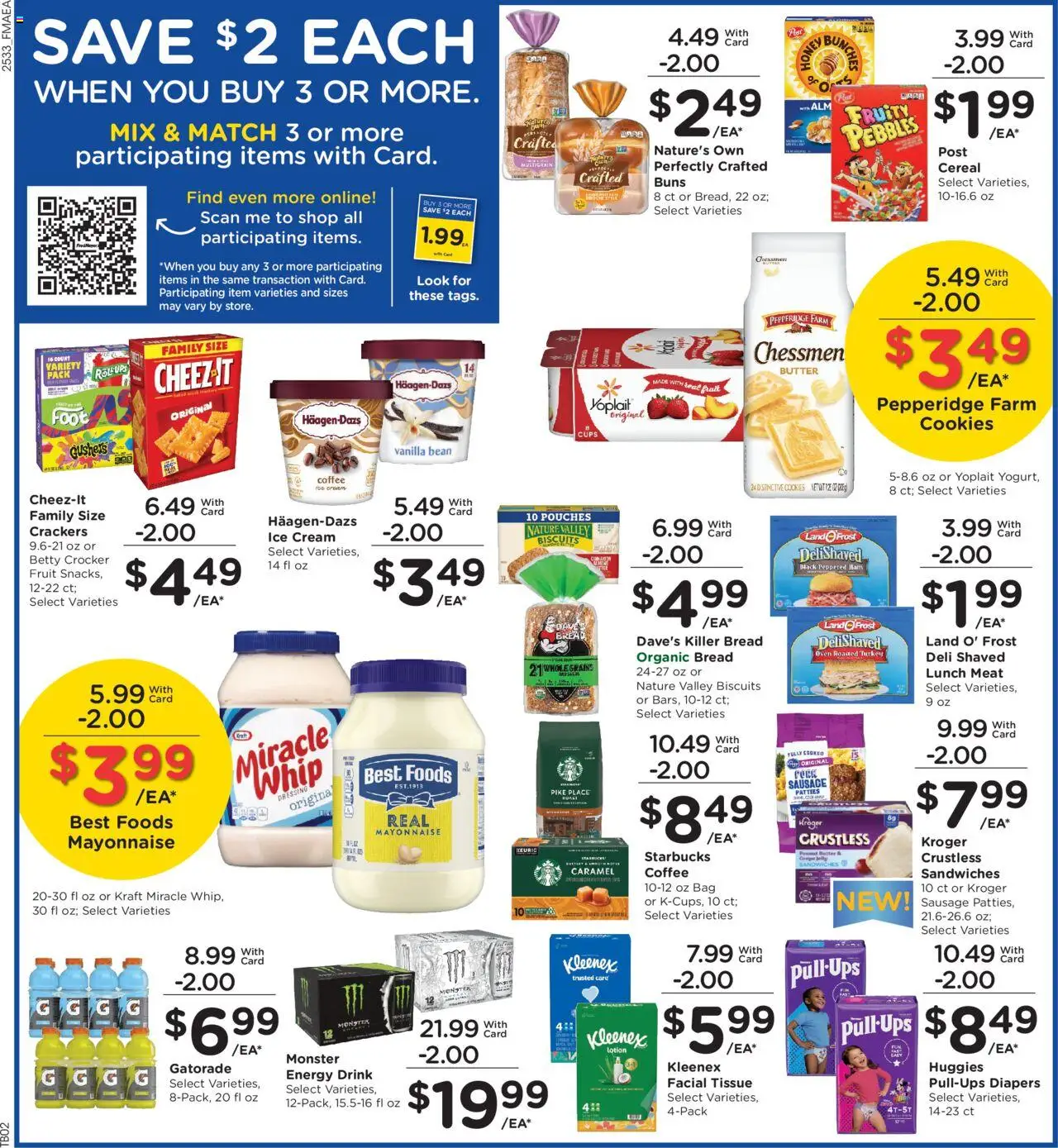 Fred Meyer Weekly Ad - valid from 17.09.2025 | Page: 5 | Products: Butter, Mayonnaise, Bag, 2人掛けソファ