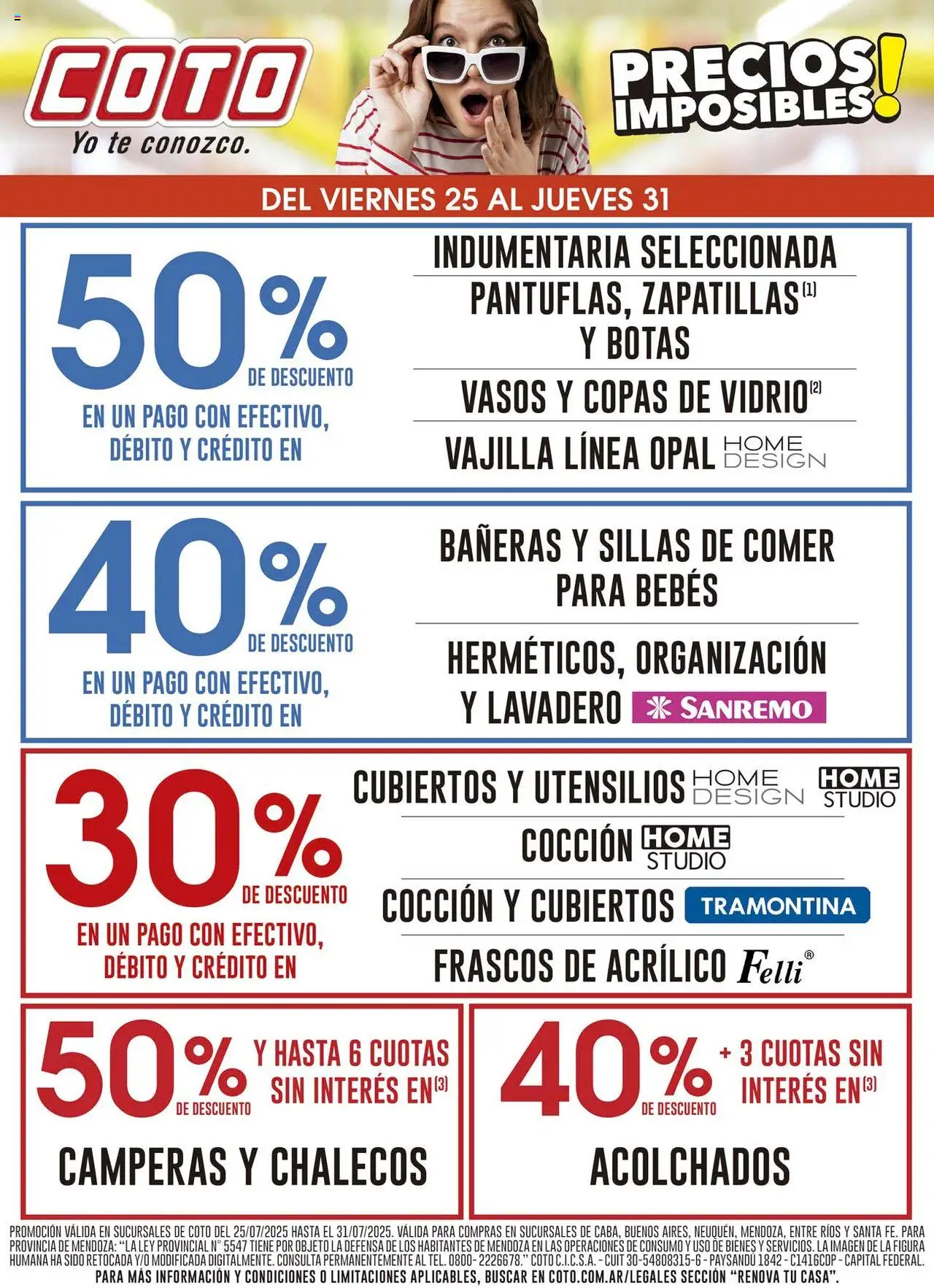 Coto renova │ válido desde el 25.07.2025 | Página: 1 | Productos: Botas, Té, Vasos