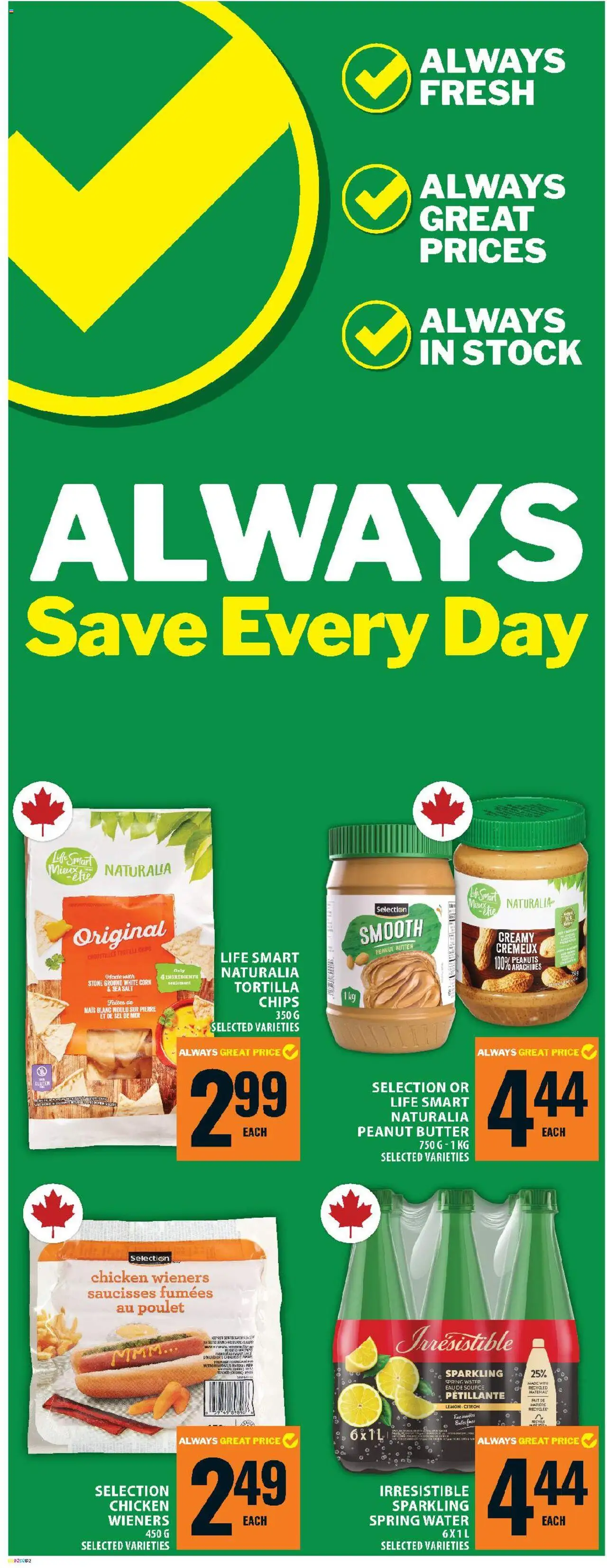 Food Basics flyer valid from 18.09.2025 | Page: 13 | Products: Chips, Butter, Chicken