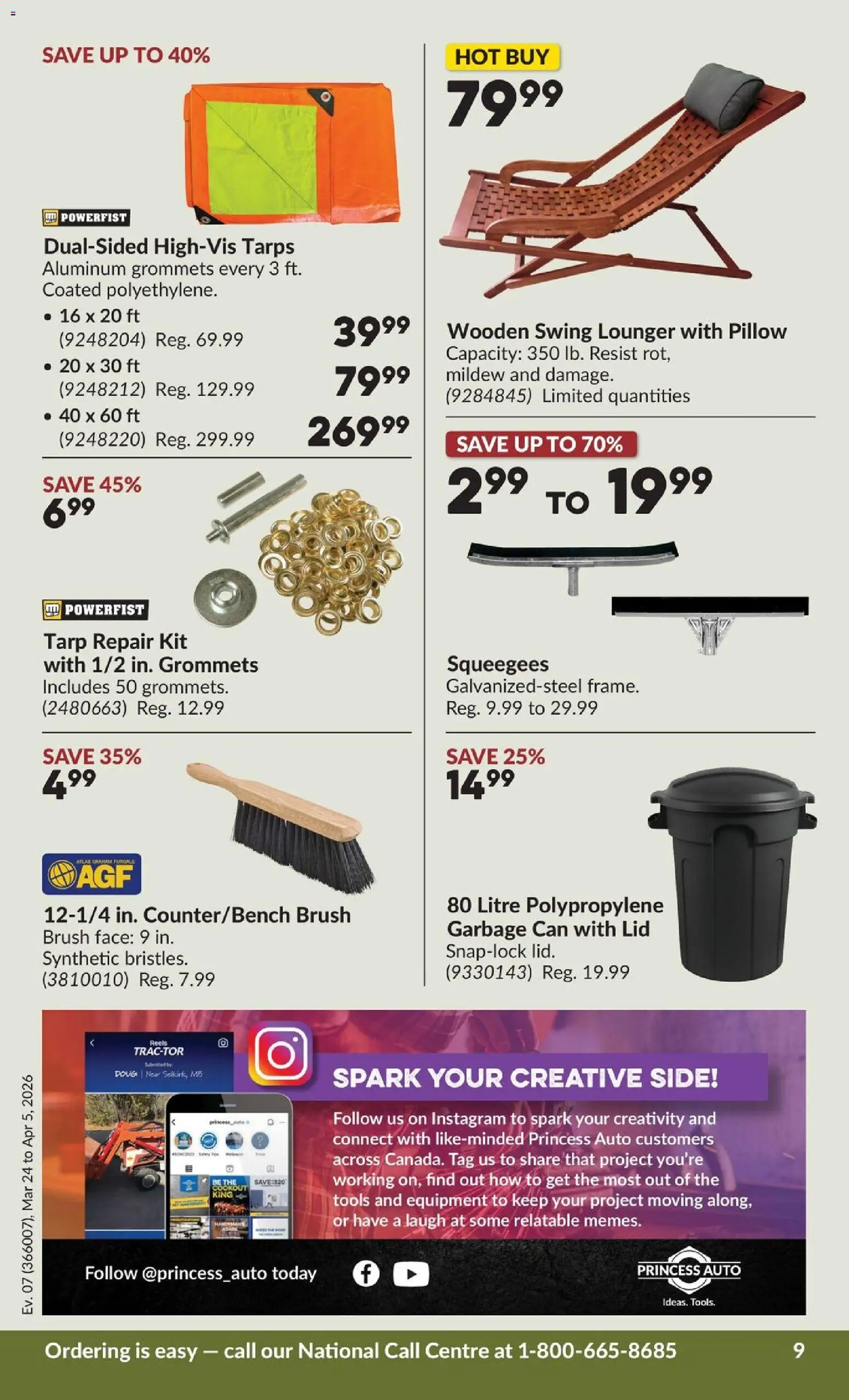 Princess Auto flyer valid from 24.03.2026 | Page: 17 | Products: Brush, Pillow