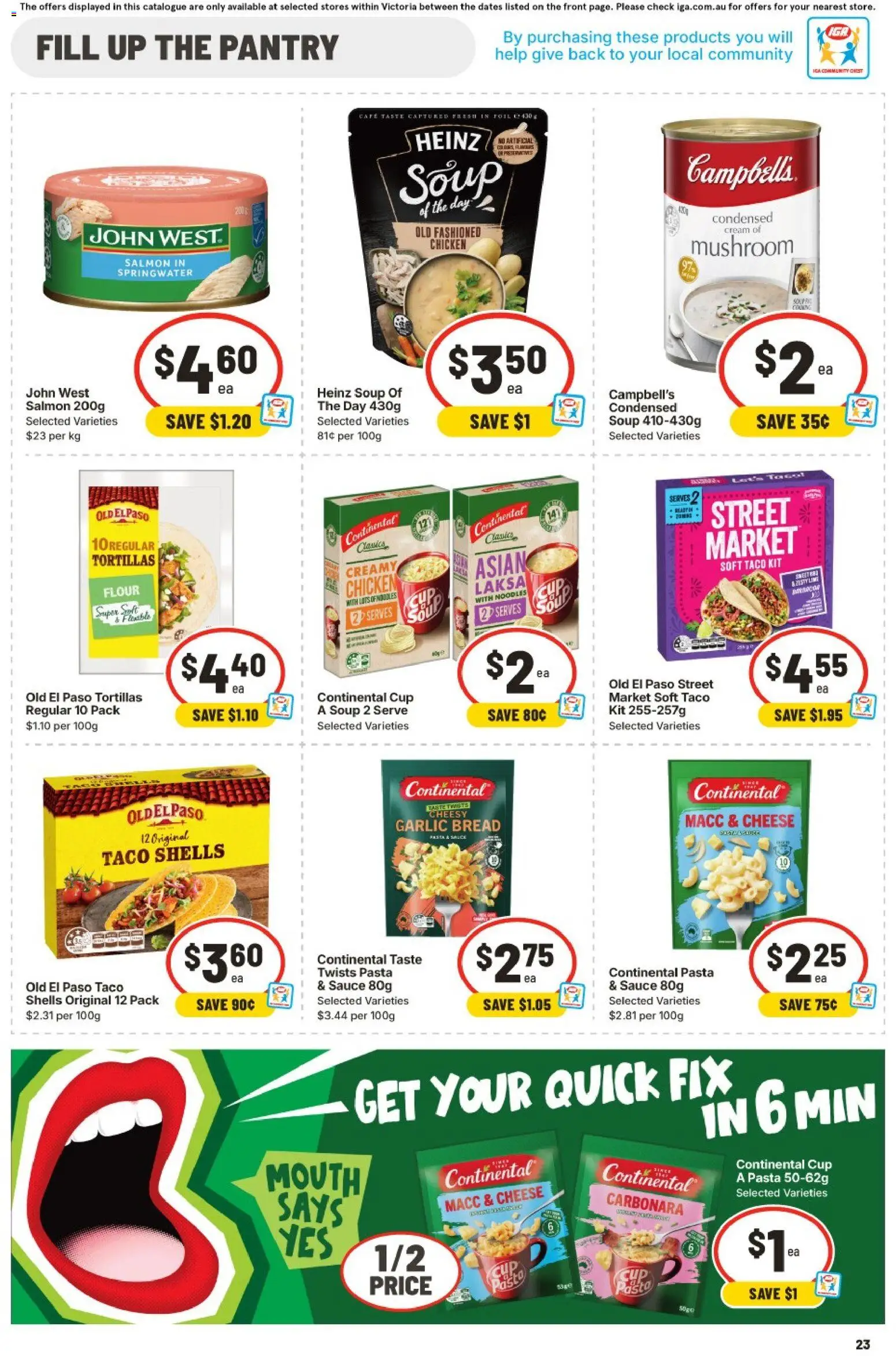 IGA catalogue - valid from 11.03.2026 | Page: 22 | Products: Pasta, Sauce, Garlic, Lime