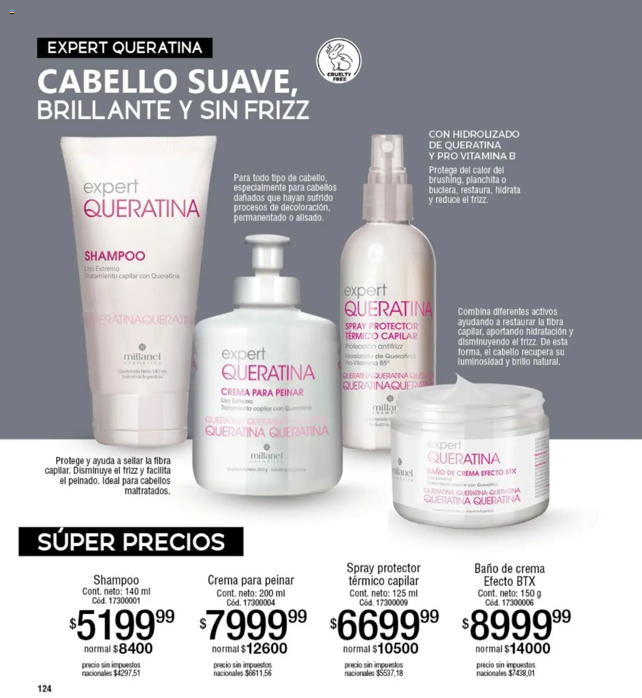 Millanel - Catálogo │ válido desde el 20.10.2025 | Página: 124 | Productos: Shampoo, Brillo, Baño de crema, Crema