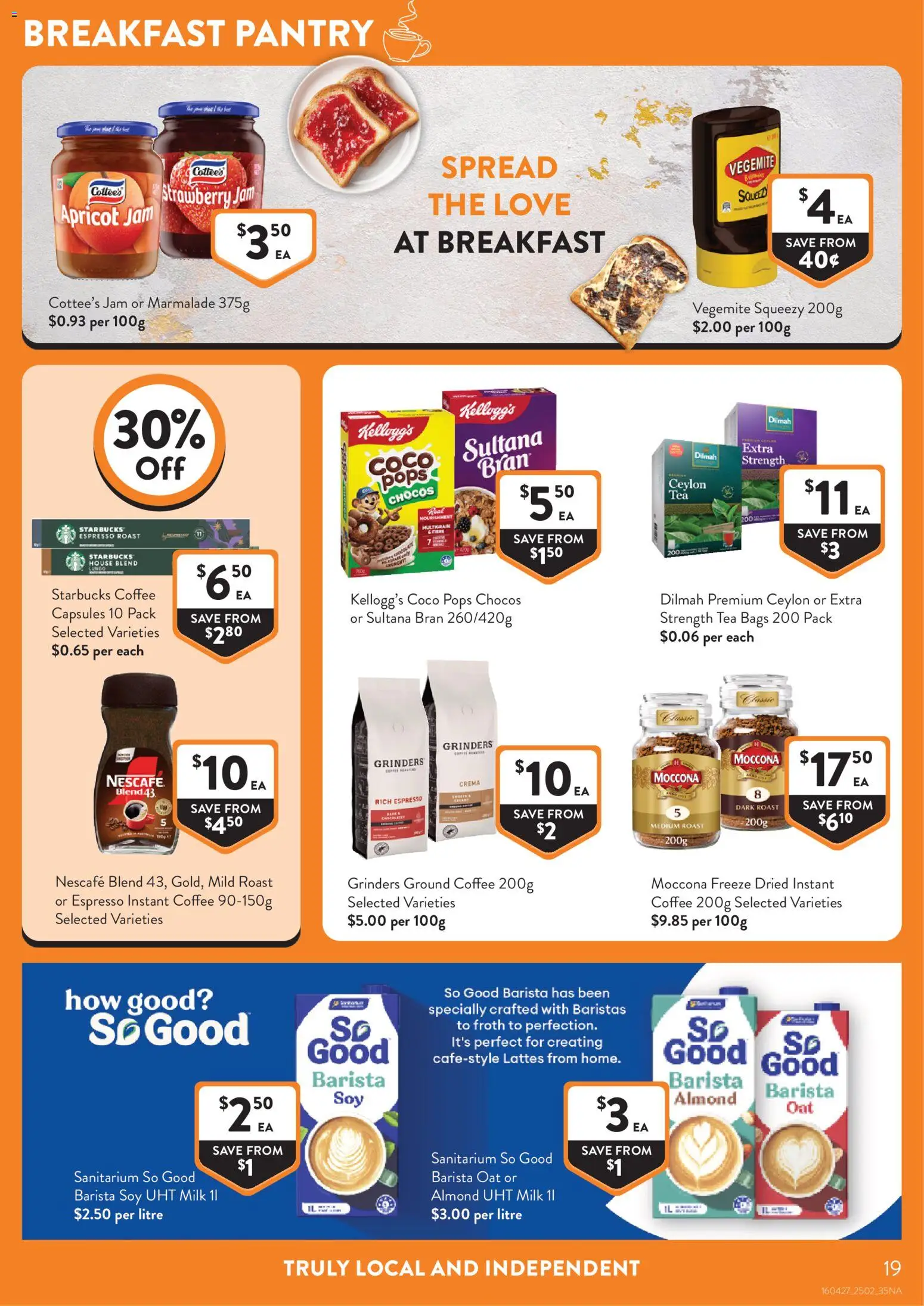 Foodworks catalogue - valid from 25.02.2026 | Page: 19 | Products: Coffee, Tea, Moccona, Nescafe
