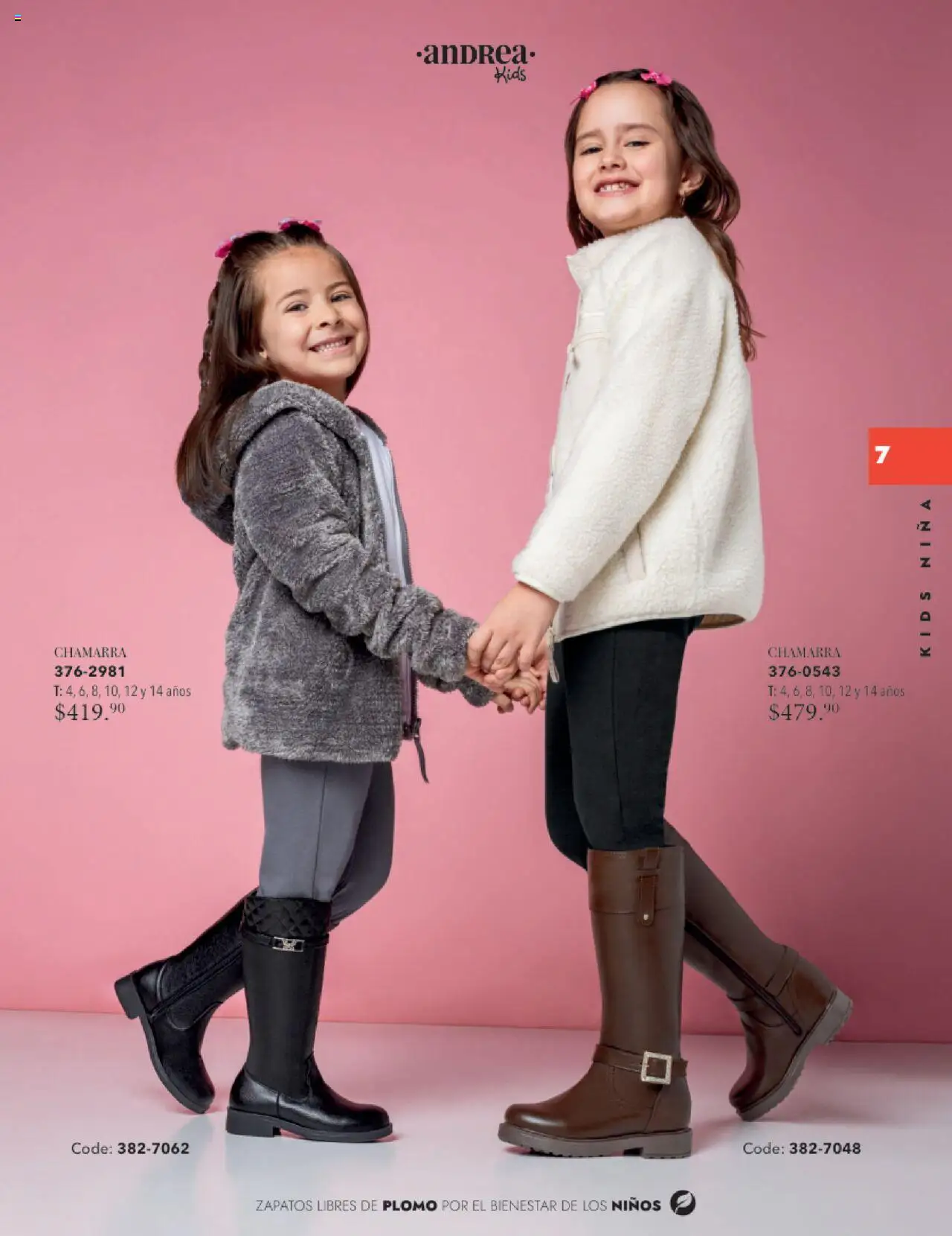 Nuevas ofertas de Andrea válidas en toda la República Mexicana desde el 24.08.2025. ¡Encuentra las mejores ofertas en Andrea - Catálogo Infantil! | Página: 6 | Productos: Chamarra, Zapatos