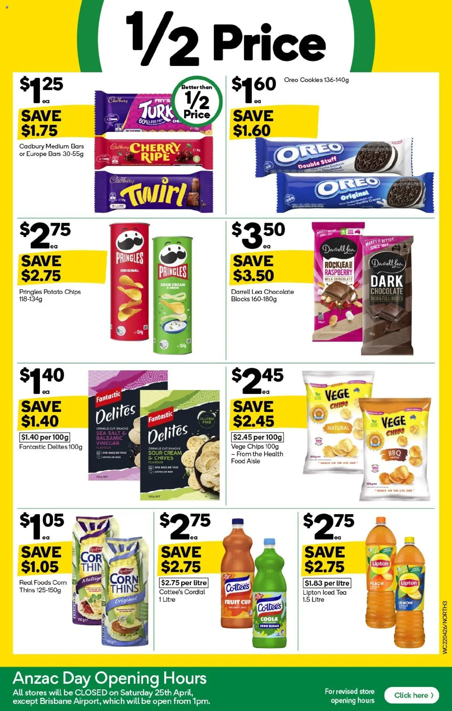 Woolworths catalogue - valid from 22.04.2026 | Page: 3 | Products: Chocolate, Sour cream, Caddy, Peach