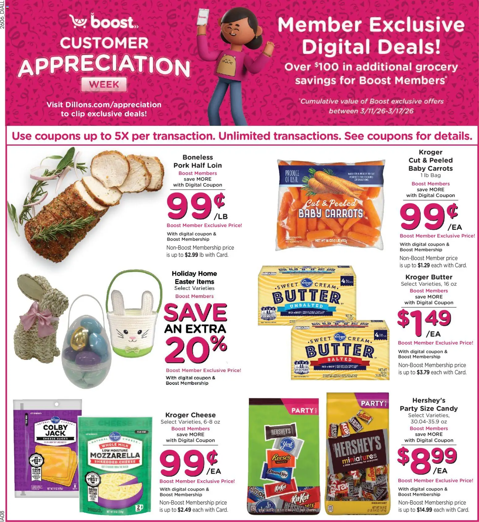 Dillons Weekly Ad - KS - valid from 11.03.2026 | Page: 7 | Products: Clip, Butter, Pork, Bag