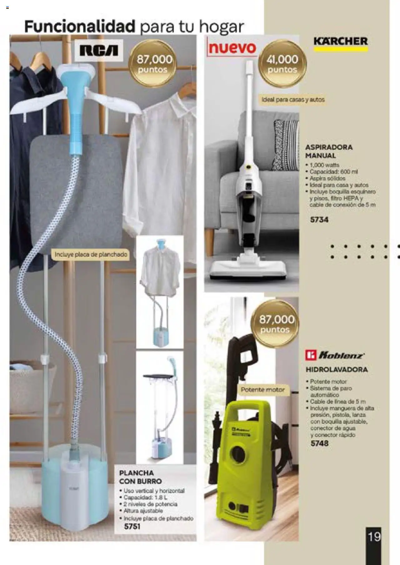 Nuevas ofertas de Fuller válidas en toda la República Mexicana desde el 13.06.2025. ¡Encuentra las mejores ofertas en Fuller catálogo Puntos! | Página: 19 | Productos: Agua, Cable, Conector, Hidrolavadora