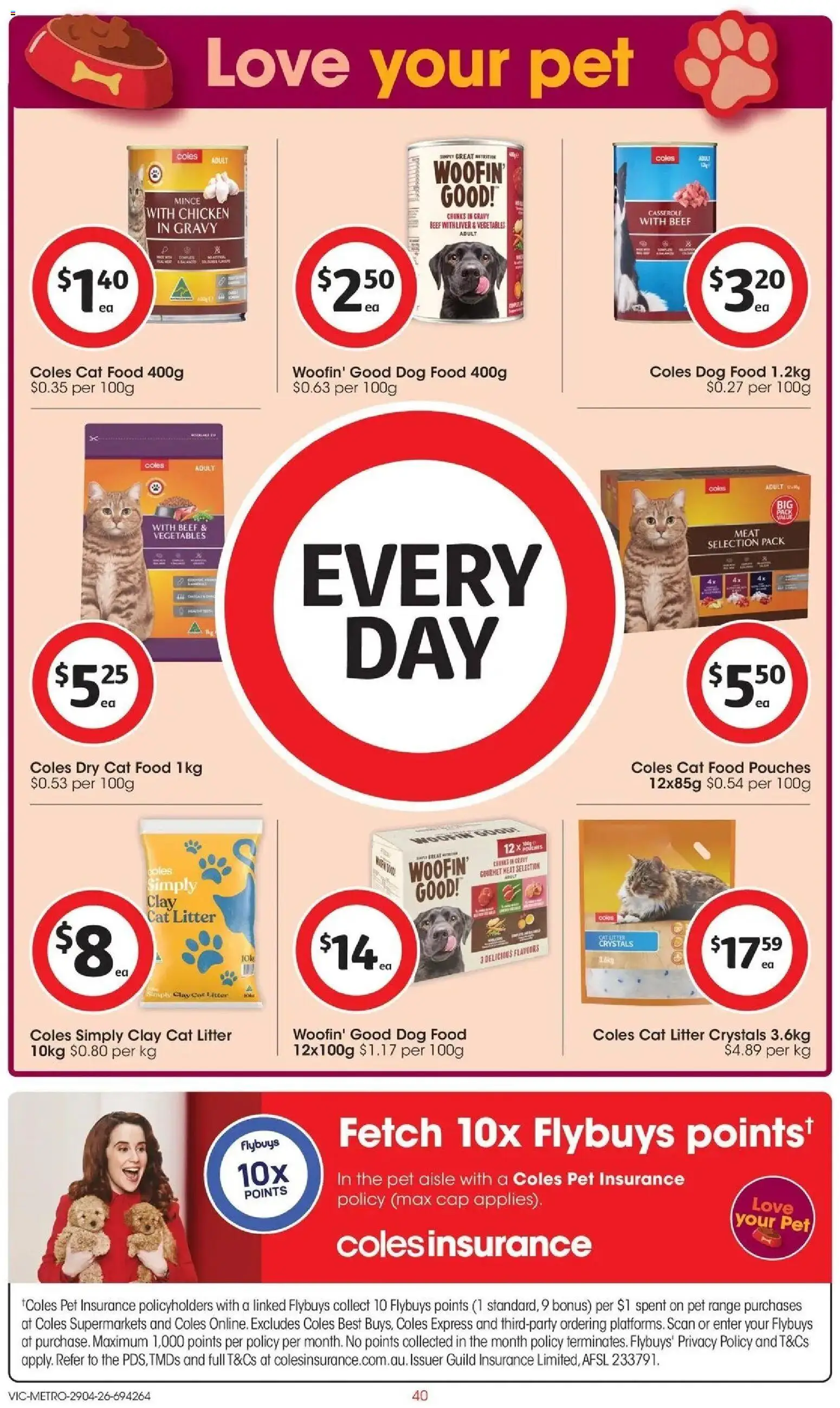 Deals catalogue - valid from 28.04.2026 | Page: 40 | Products: Chicken, Meat, Dog food, Cap
