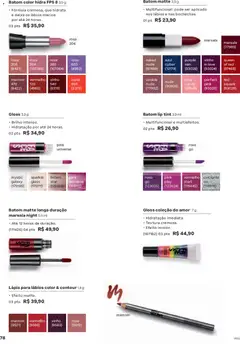 Natura - Ciclo 04/2026 - Pré-Visualização do folheto da loja Natura, válido de 19.02.2026 | Página: 78 | Produtos: Batom, Multifuncional, Lápis, Vinho