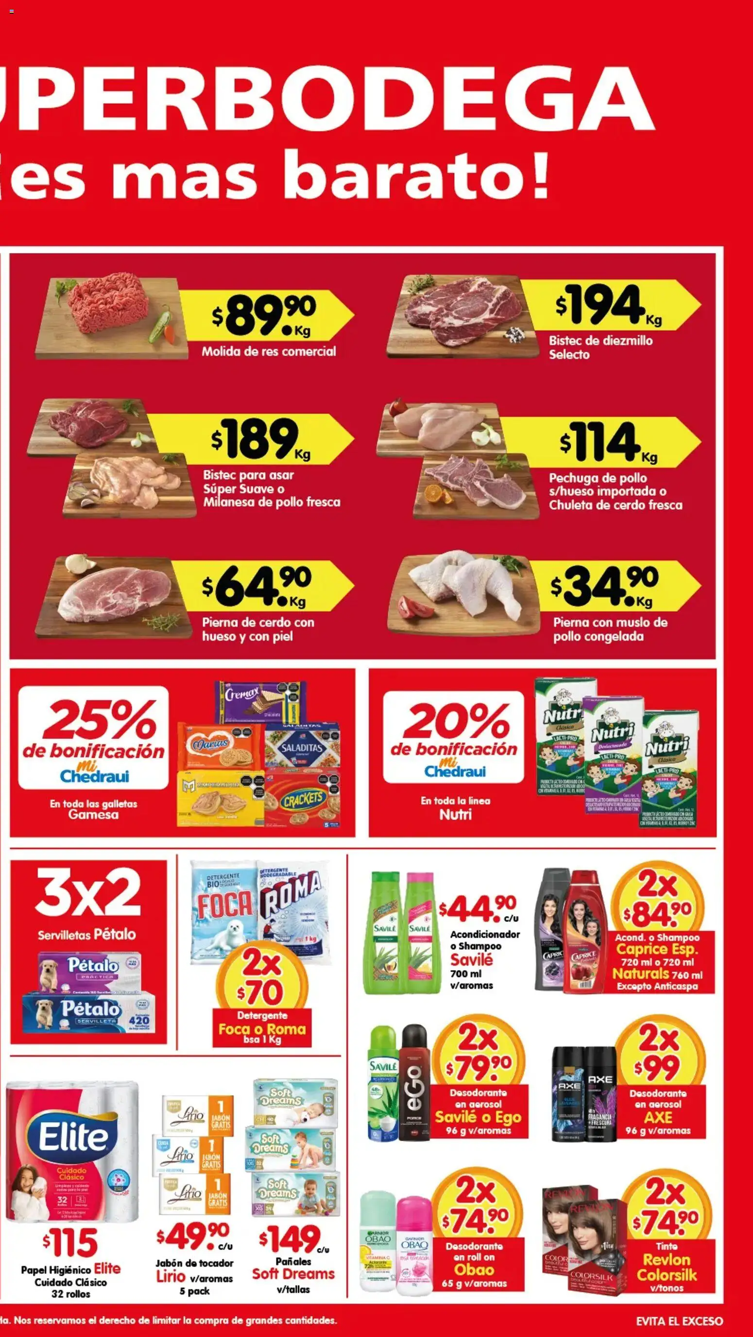 Nuevas ofertas de Arteli válidas en toda la República Mexicana desde el 31.10.2025. ¡Encuentra las mejores ofertas en Arteli folleto Aká Superbodegas Foraneas! | Página: 2 | Productos: Pollo, Milanesa, Papel higiénico, Jabón