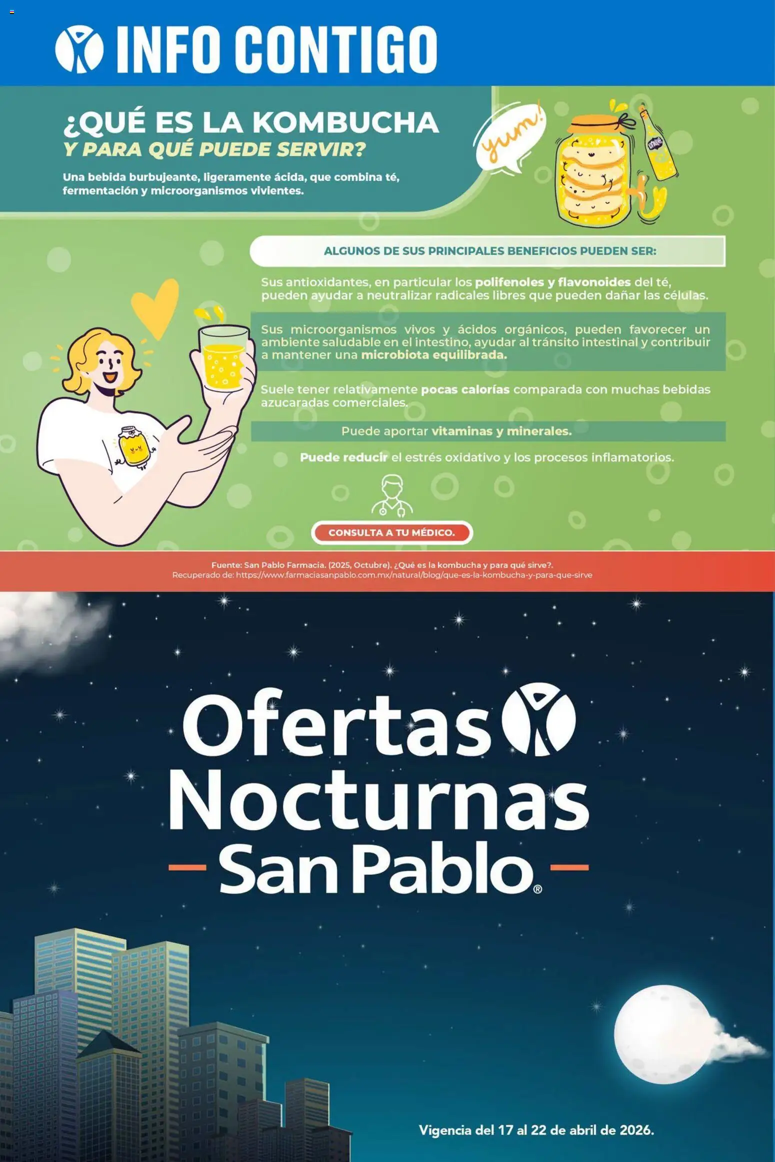 Nuevas ofertas de Farmacia San Pablo válidas en toda la República Mexicana desde el 19.04.2026. ¡Encuentra las mejores ofertas en Farmacia San Pablo catálogo! | Página: 15 | Productos: Fuente, Vitaminas
