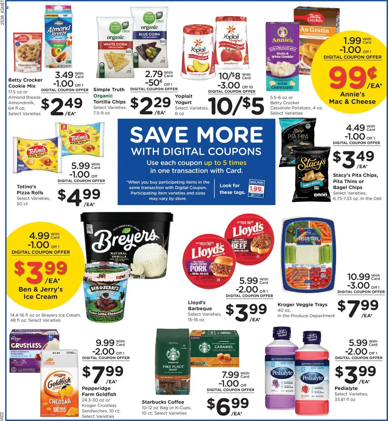 King Soopers Weekly Ad - valid from 22.10.2025 | Page: 5 | Products: Yogurt, Cream, Potatoes, Bag
