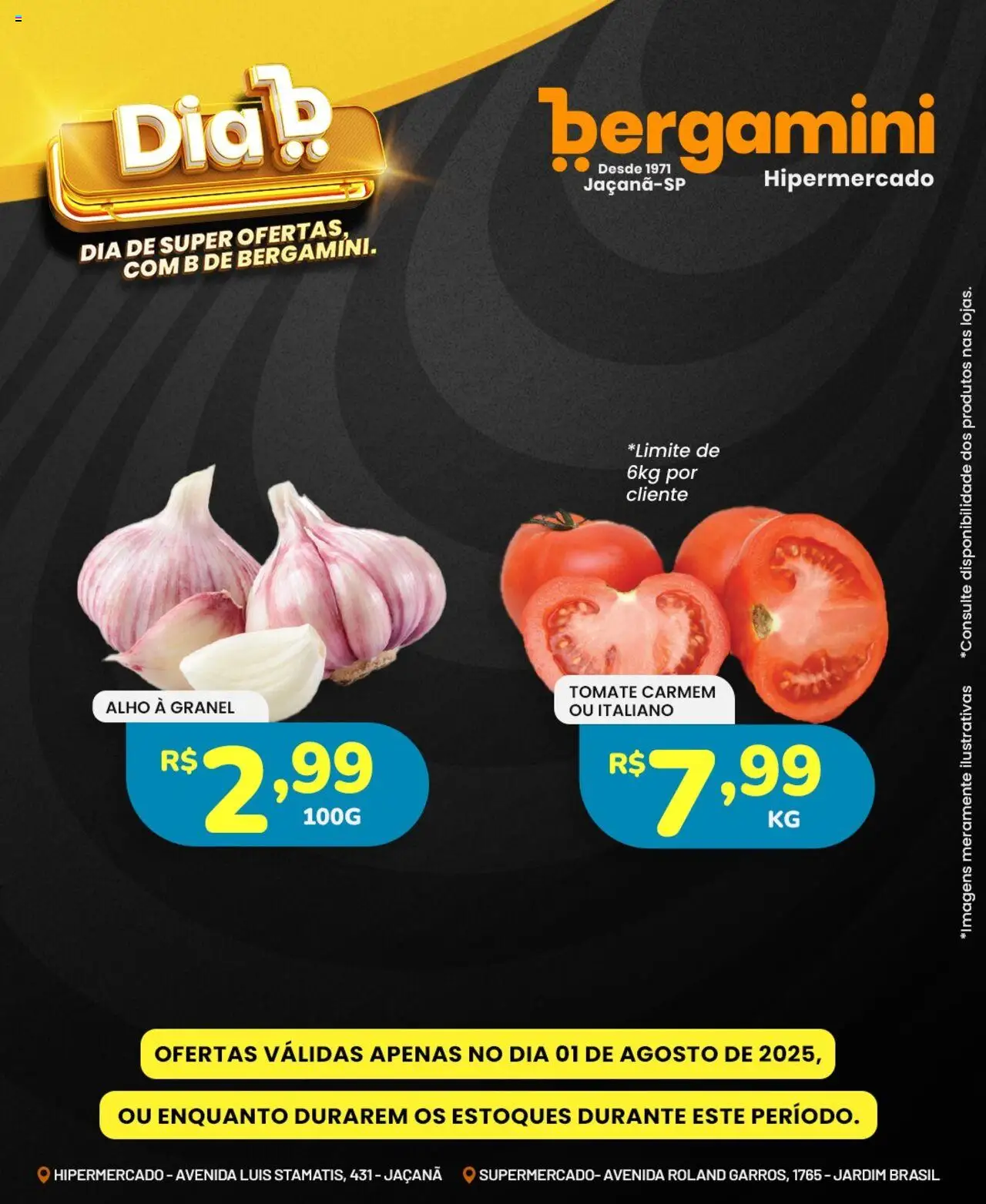 Supermercado Bergamini Folheto - válido de 01.08.2025 | Página: 6 | Produtos: Alho