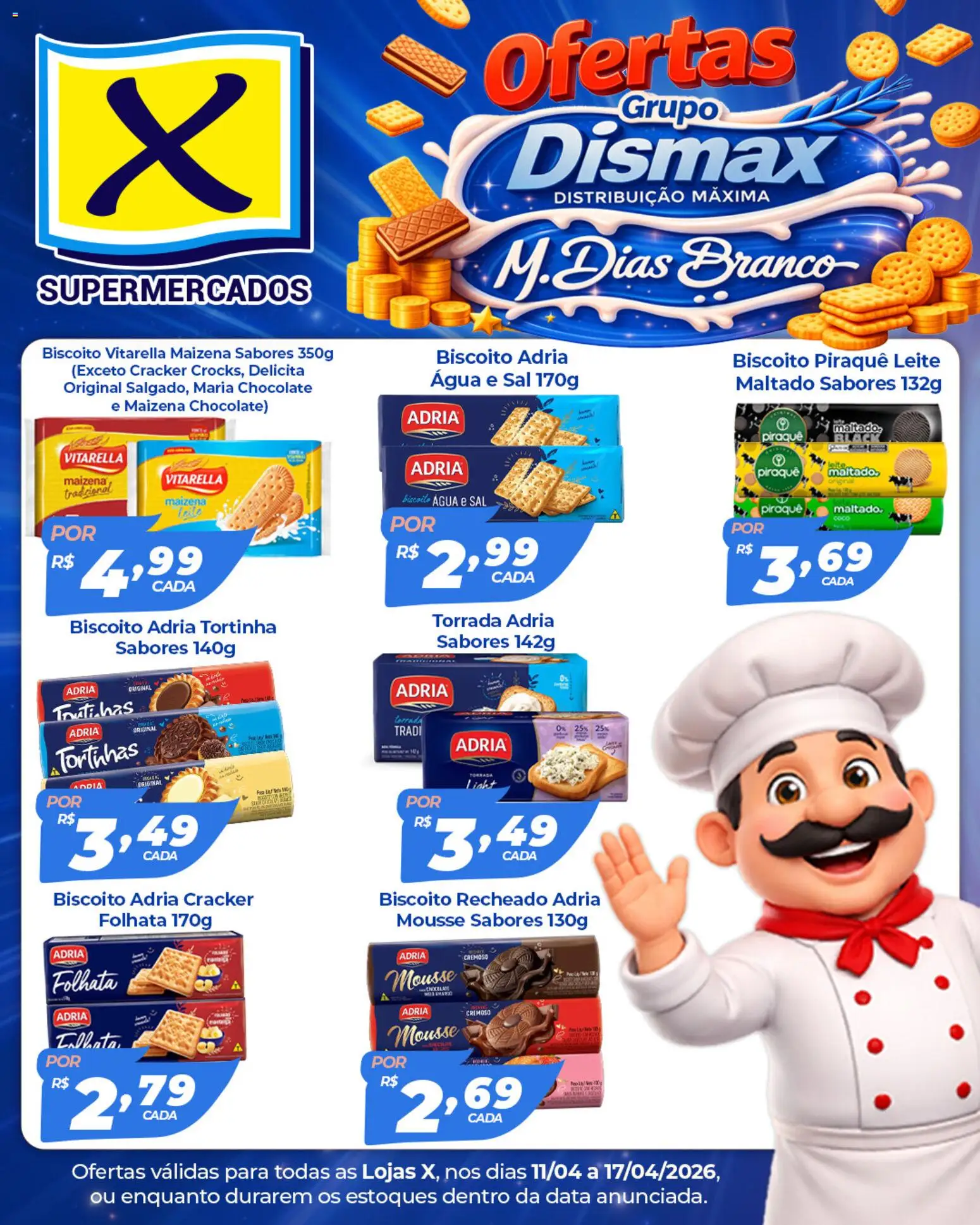 X Supermercados Folheto - válido de 11.04.2026 | Página: 1