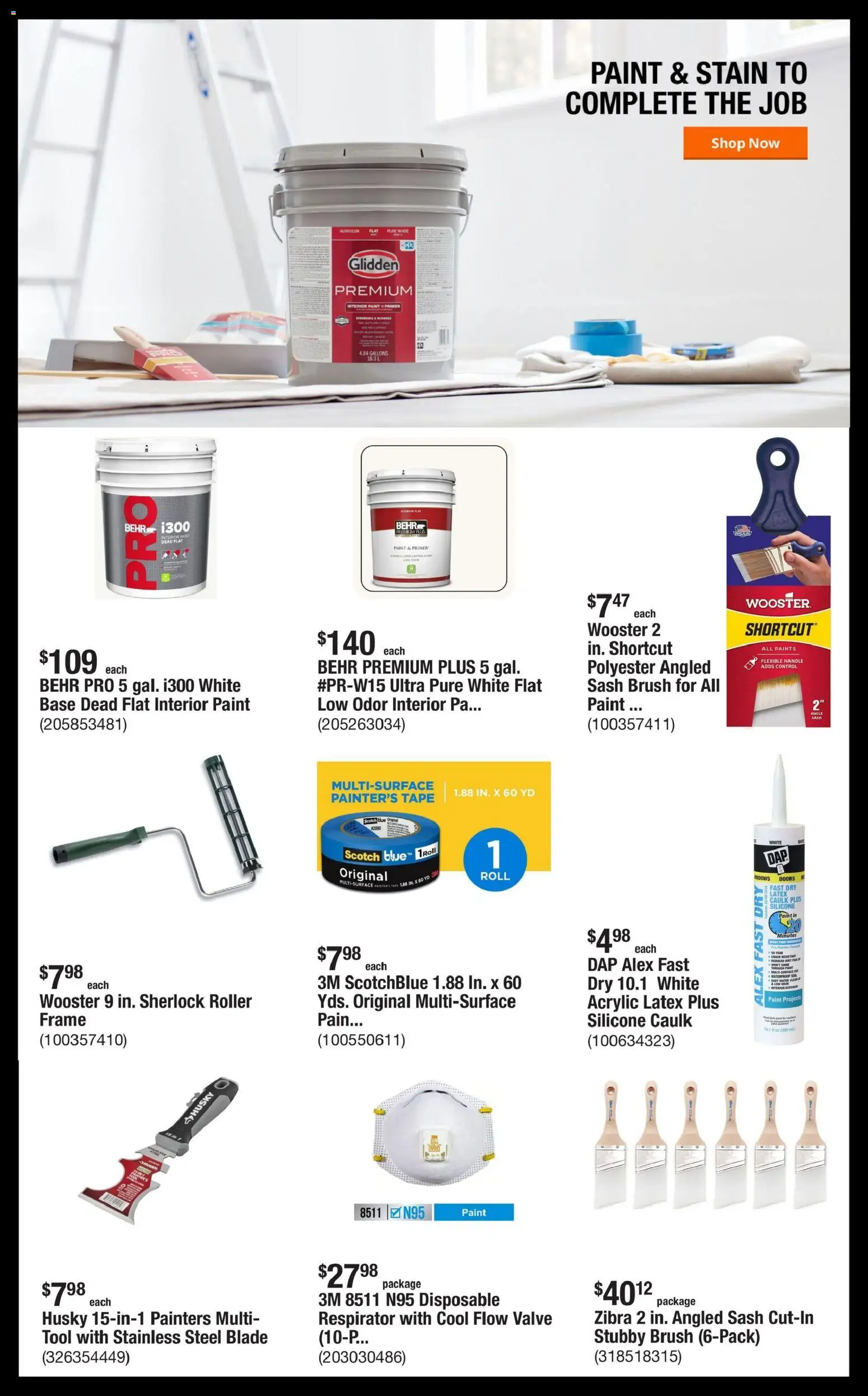 Home Depot Shop Pro Ad - NY - valid from 19.01.2026 | Page: 4 | Products: Acrylic, Brush