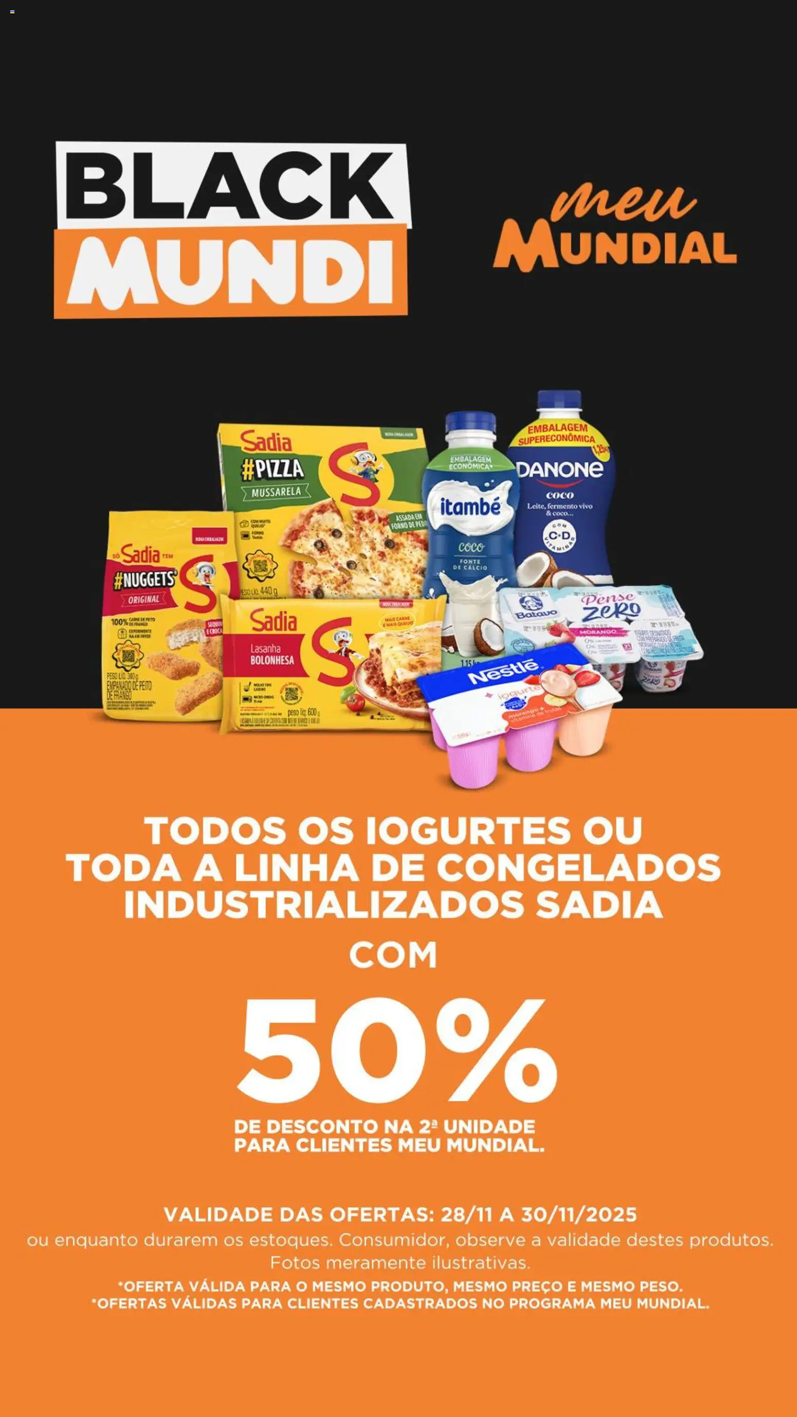 Mundial Folheto - válido de 28.11.2025 | Página: 1 | Produtos: Coco, Forno, Carne, Cálcio