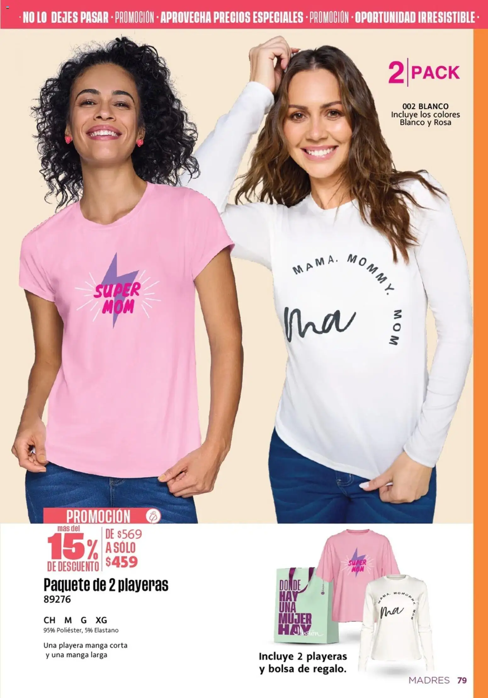 Nuevas ofertas de Ilusión válidas en toda la República Mexicana desde el 01.04.2026. ¡Encuentra las mejores ofertas en Ilusión catálogo Primavera! | Página: 83 | Productos: Bolsa, Manga, Playera