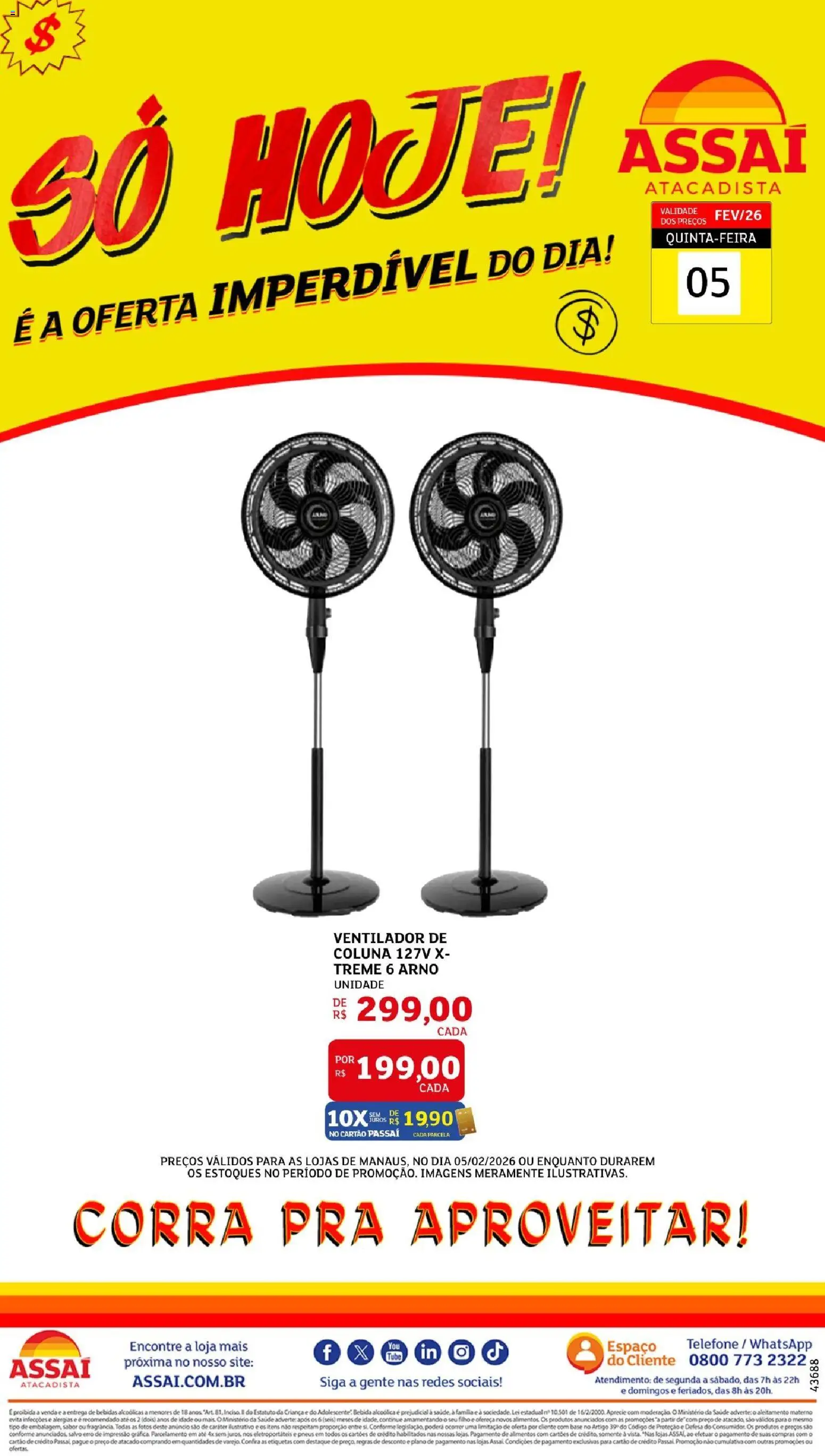 Assaí Atacadista Folheto - válido de 05.02.2026 | Página: 1