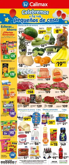 Vista previa de Calimax folleto Ensenada, nuevo folleto de la tienda, válido en México a partir del 24.04.2026