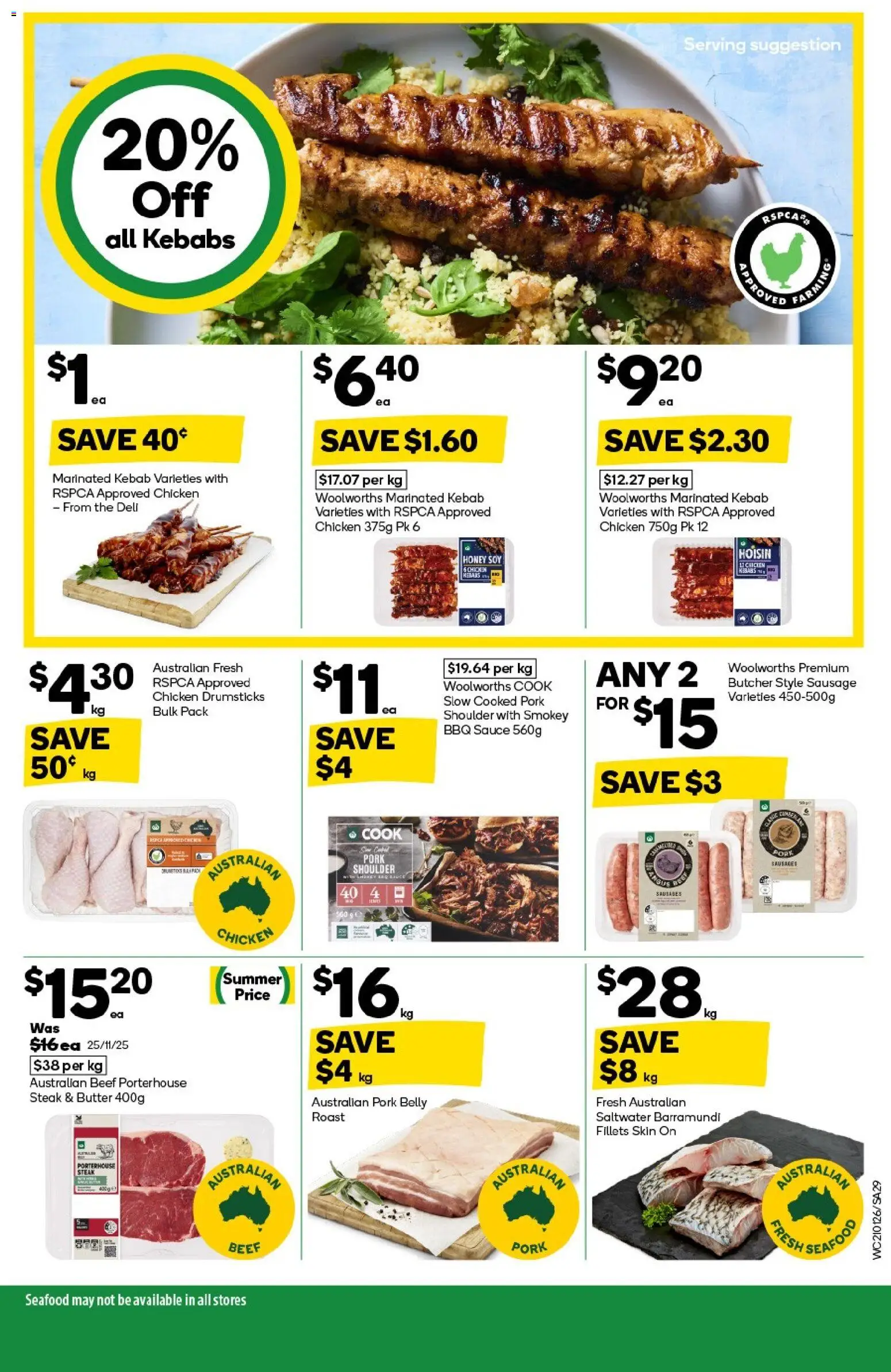Woolworths catalogue - valid from 21.01.2026 | Page: 29 | Products: Butter, Honey, Steak, Seafood