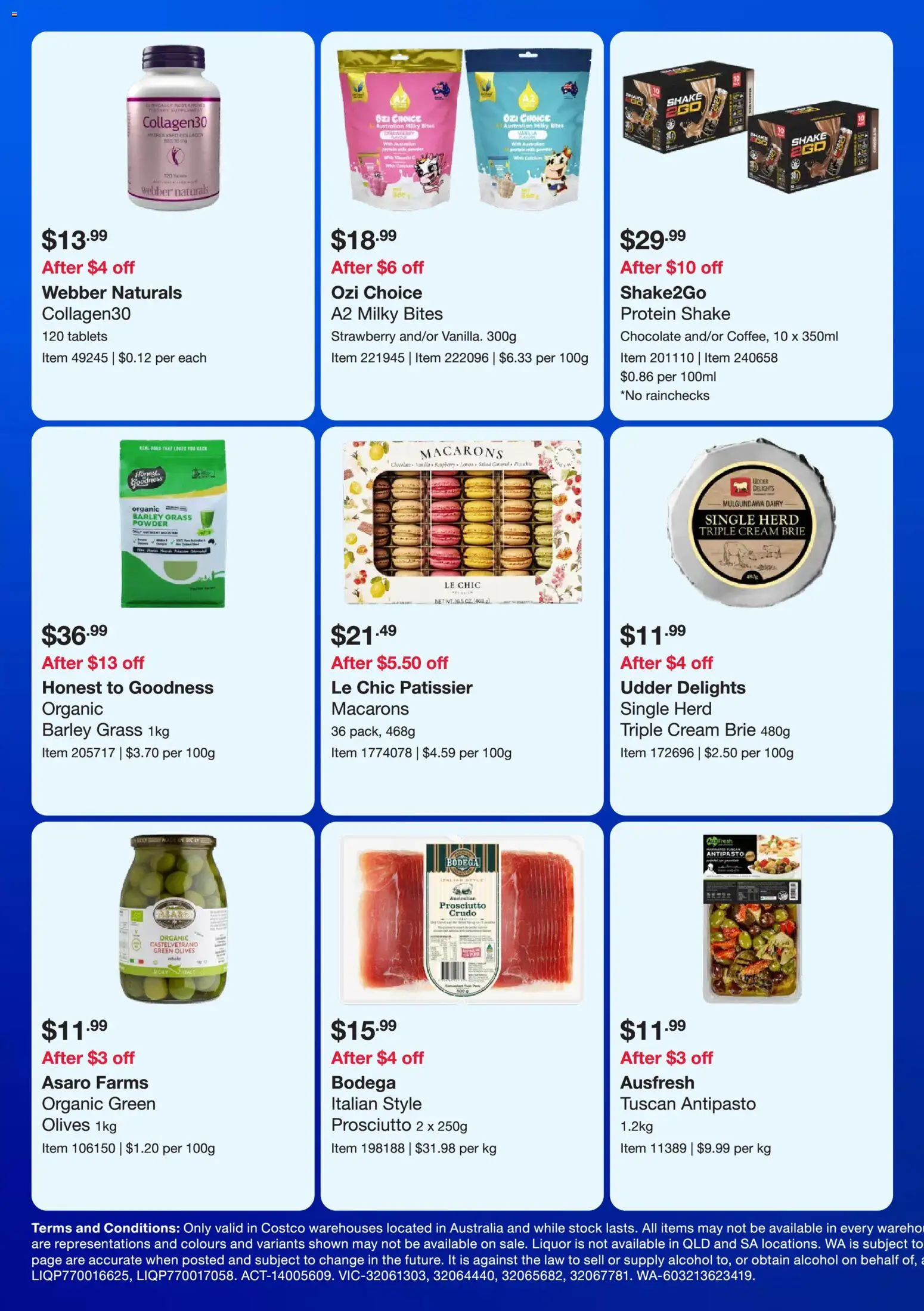 Costco catalogue - valid from 24.11.2025 | Page: 6 | Products: Grass, Dairy, Olives, Tablets