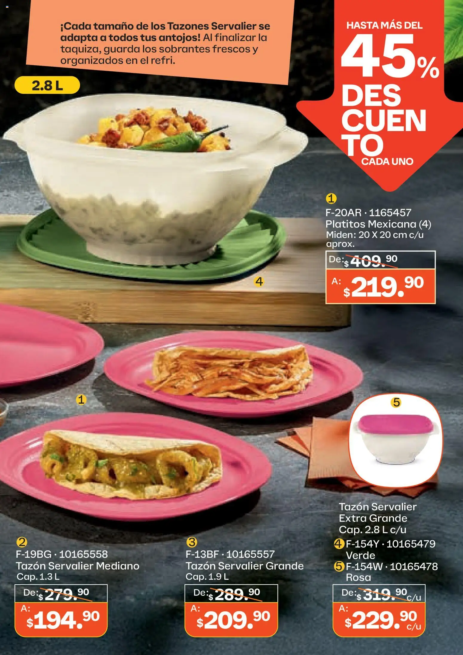 Nuevas ofertas de Tupperware válidas en toda la República Mexicana desde el 23.03.2026. ¡Encuentra las mejores ofertas en Tupperware catálogo! | Página: 51