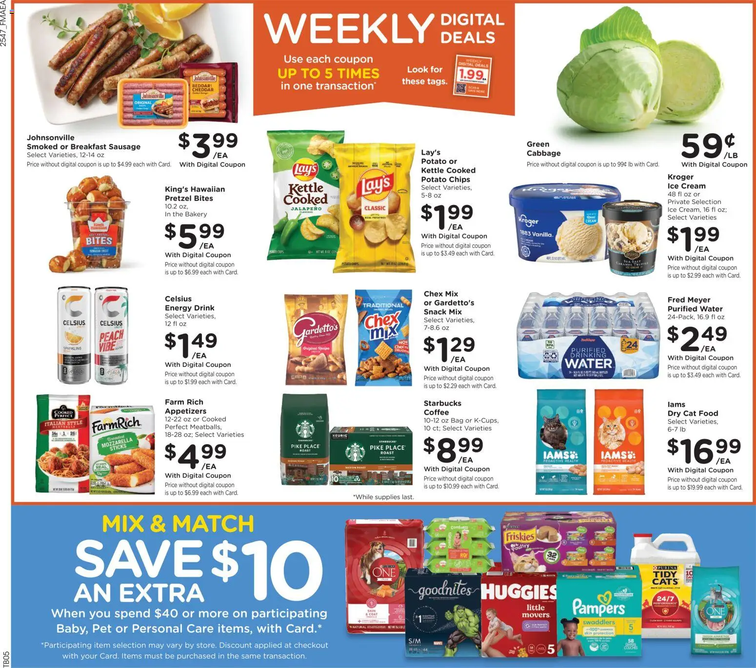 Fred Meyer Weekly Ad - valid from 26.12.2025 | Page: 2 | Products: Bakery, Coffee, Salt, Sausage