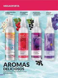 Nuevas ofertas de AVON válidas en toda la República Mexicana desde el 13.09.2025. ¡Encuentra las mejores ofertas en FLORES SOLARES Y PERA*, GETAWAY DREAMS COLONIA SPRAY CORPORAL con extracto de origen natural.! | Página: 228 | Productos: Pera