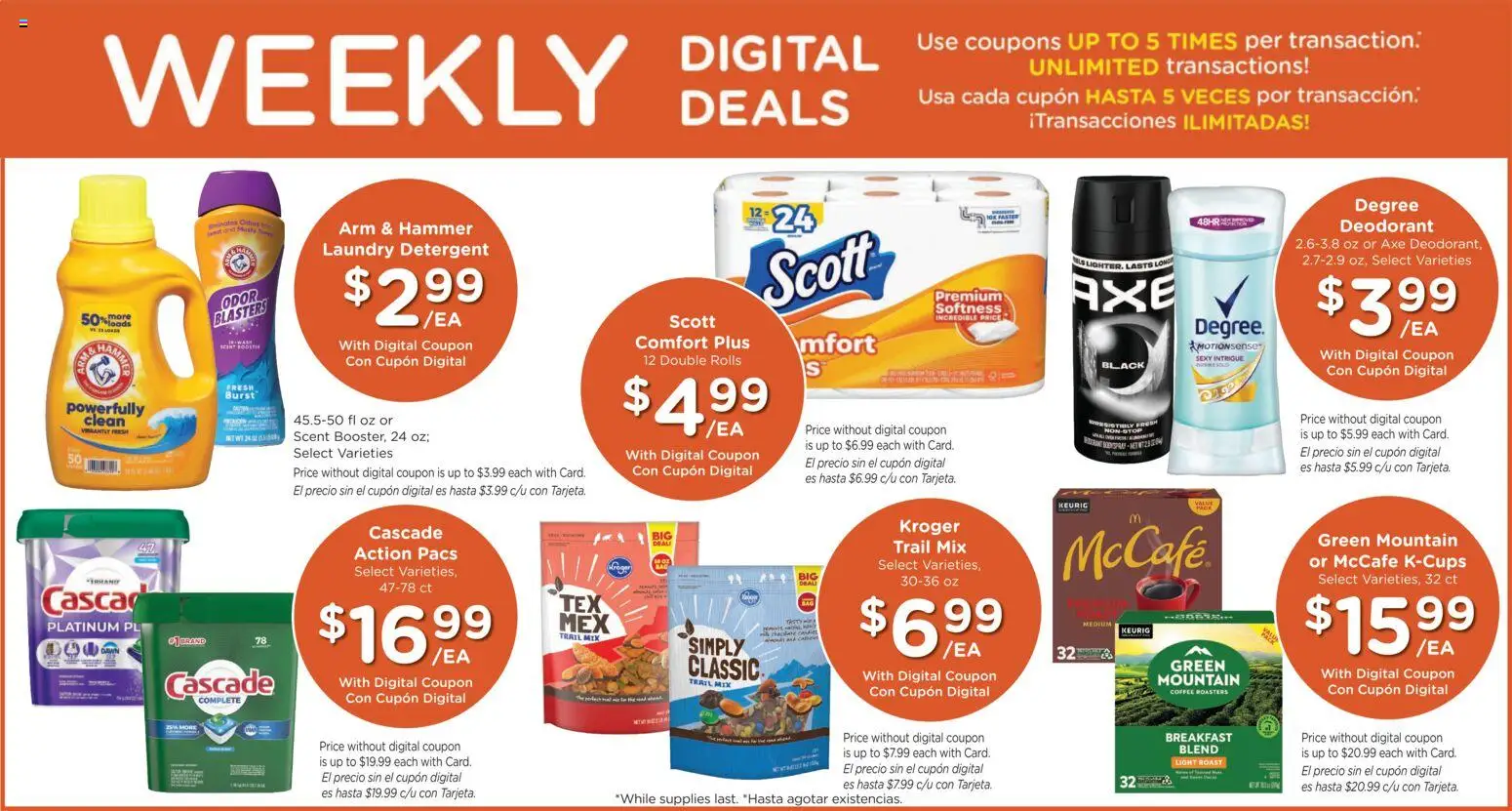 Ralphs Weekly Ad - valid from 08.04.2026 | Page: 3 | Products: Axe, Hammer, Deodorant, Detergent