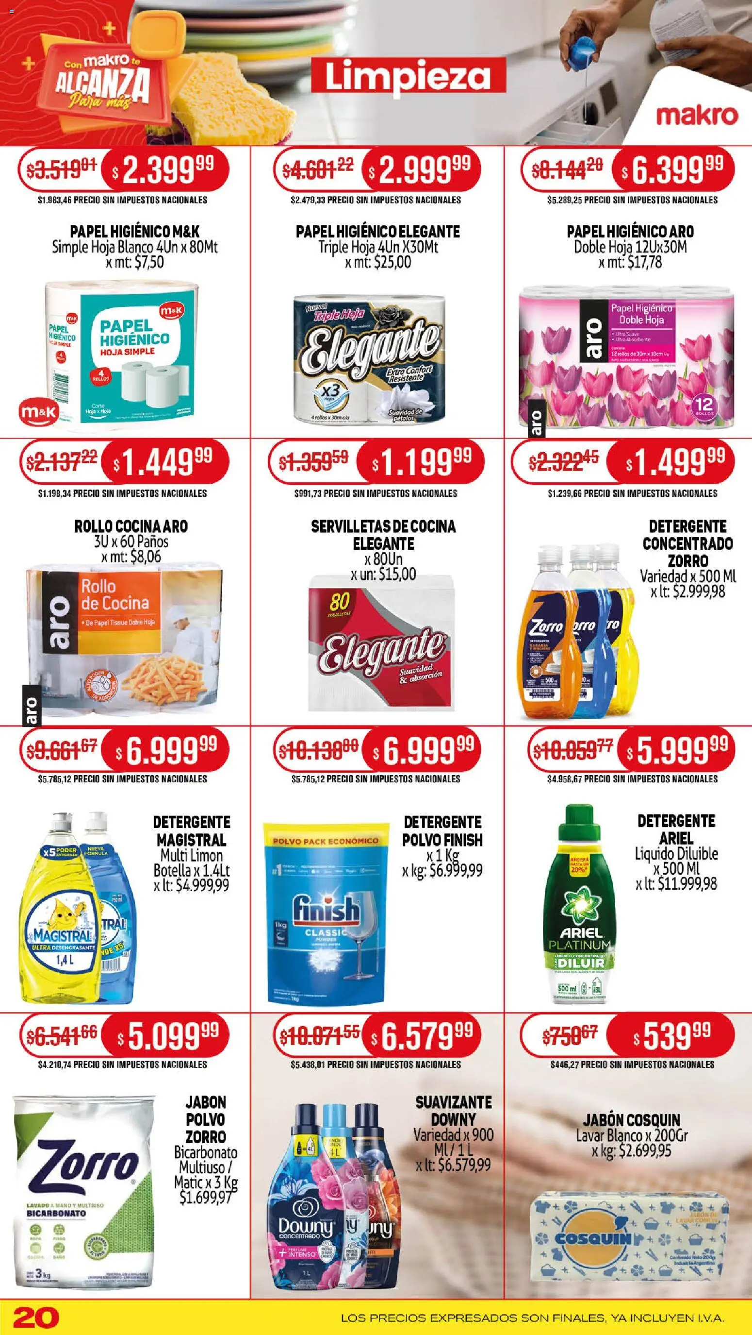 Makro ofertas │ válido desde el 27.11.2025 | Página: 20 | Productos: Botella, Polvo, Jabón, Detergente