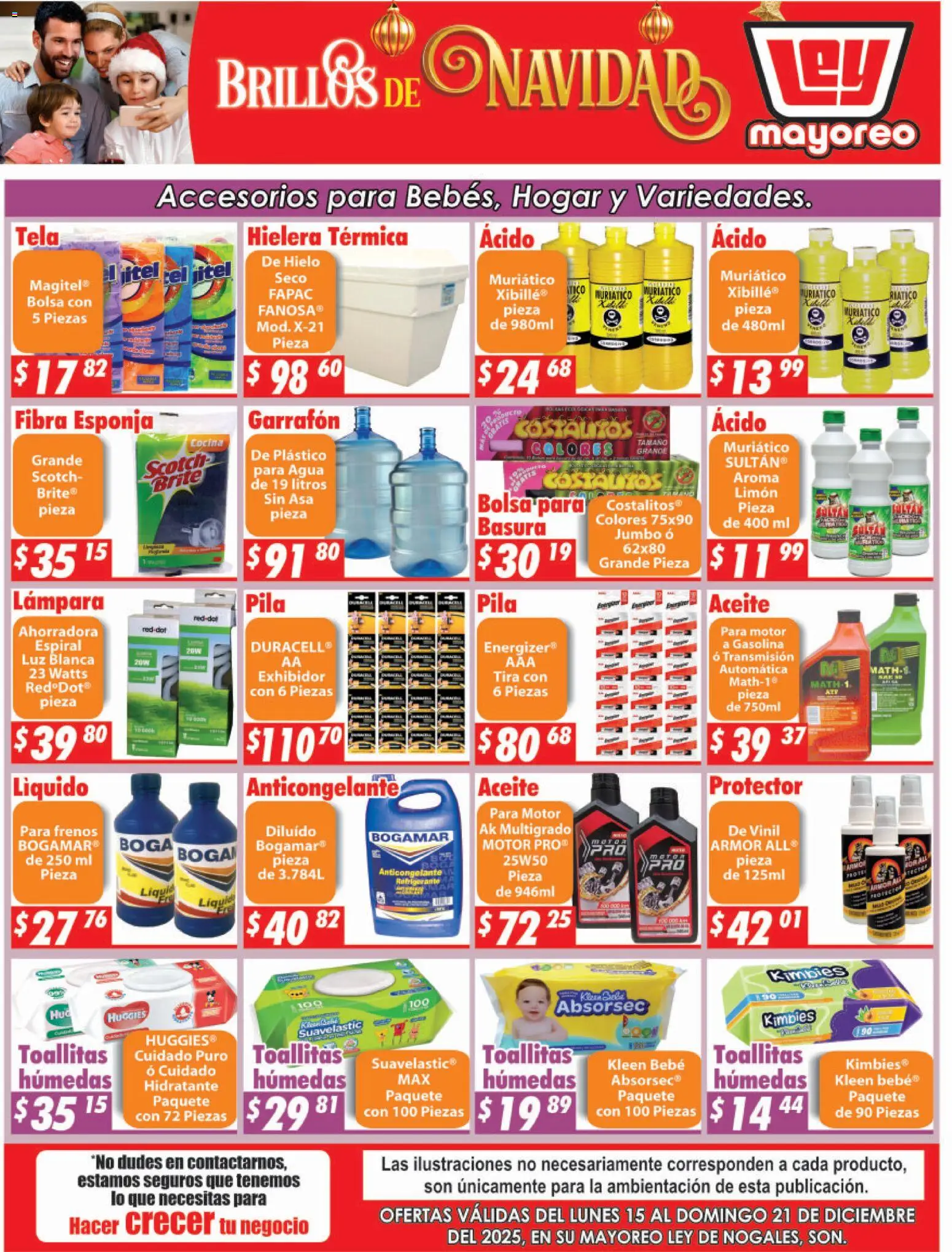 Nuevas ofertas de Casa Ley válidas en toda la República Mexicana desde el 15.12.2025. ¡Encuentra las mejores ofertas en Casa Ley folleto Nogales! | Página: 6 | Productos: Bolsa, Limón, Aceite, Pila