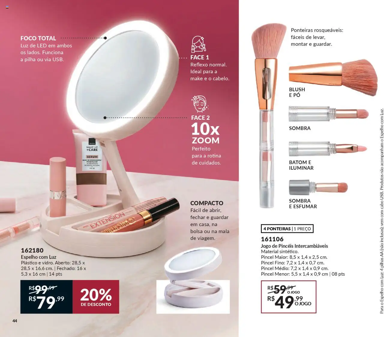 Avon Folheto - válido de 13.06.2025 | Página: 44 | Produtos: Blush, Pincel, Batom, Sérum