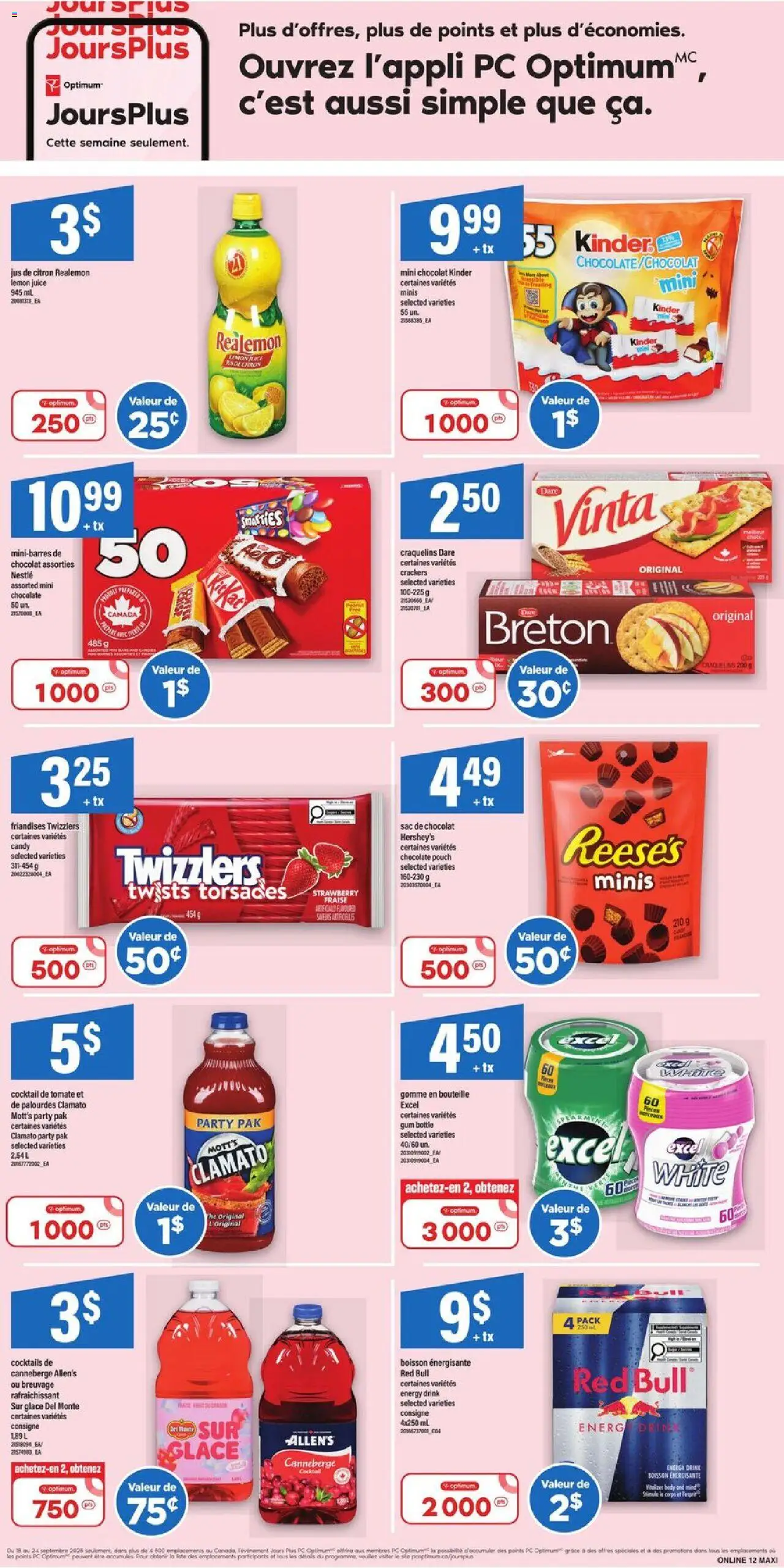 Maxi flyer valid from 18.09.2025 | Page: 15 | Products: PC, Chocolate, Juice