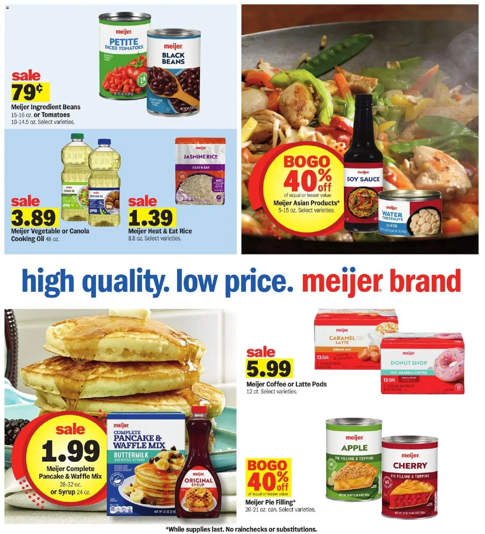 Meijer Weekly Ad - valid from 11.03.2026 | Page: 15 | Products: Oil, Tomatoes, Rice, Water