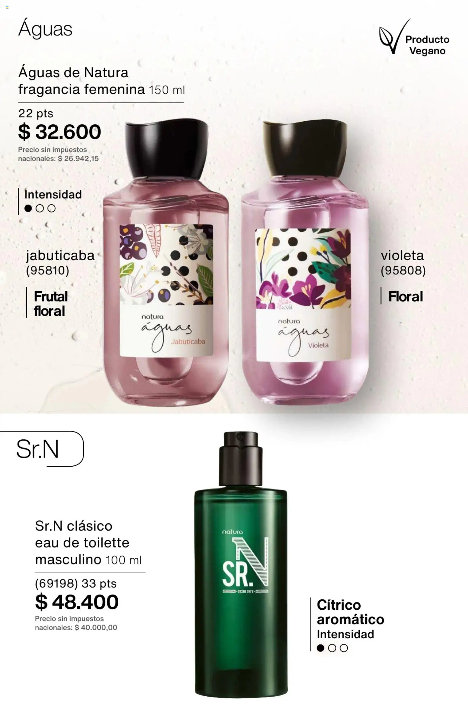Catálogo Natura Ciclo 1/2026 │ válido desde el 06.01.2026 | Página: 98 | Productos: Fragancia, Eau de toilette, Agua