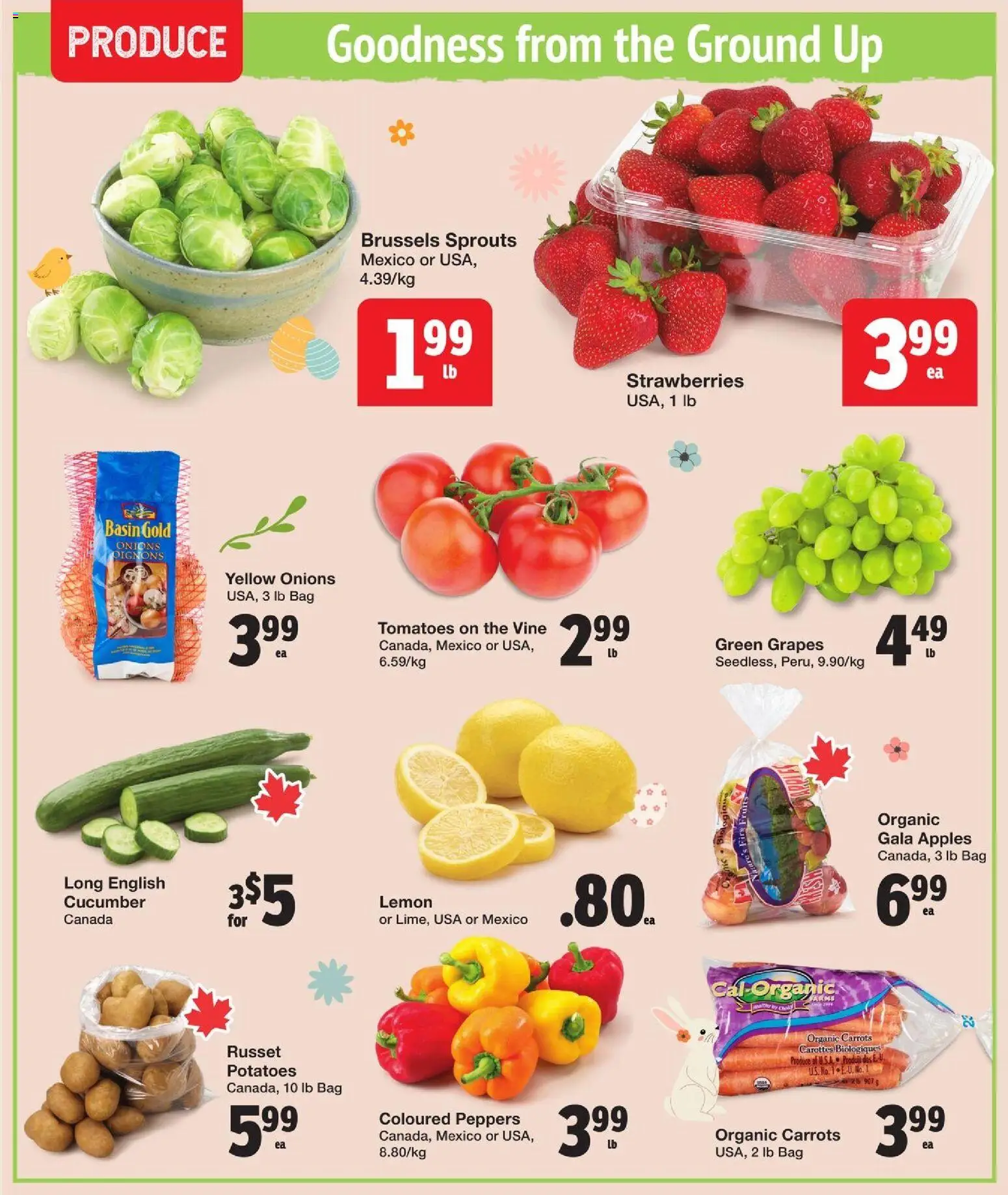 Quality Foods flyer valid from 02.04.2026 | Page: 2 | Products: Strawberries, Potatoes, Apples, Tomatoes