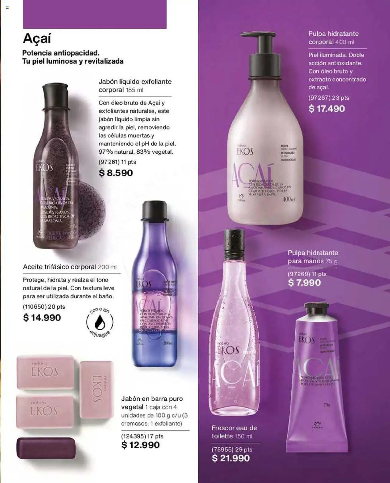 Natura catálogo │ válido desde el 22.07.2025 | Página: 102 | Productos: Caja, Jabón, Aceite, Jabón líquido