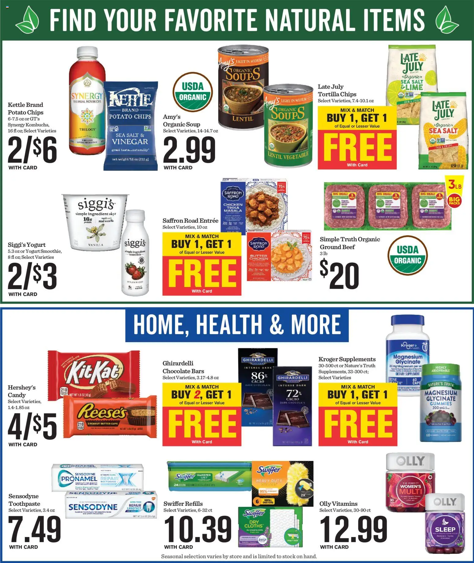Mariano's Weekly Ad - valid from 18.03.2026 | Page: 9 | Products: Probiotics, Milk, Chocolate, Beef