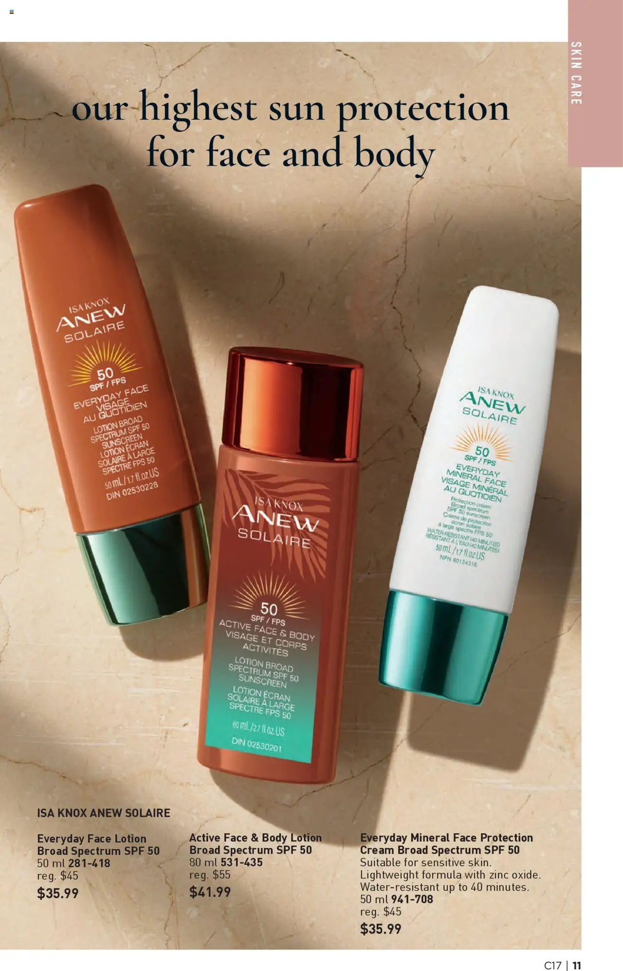 Avon flyer valid from 14.08.2025 | Page: 11 | Products: Cream, Sunscreen, Body lotion