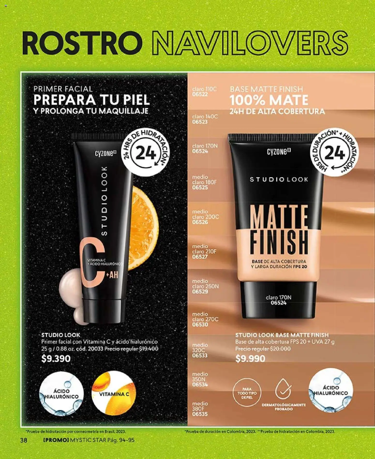 Catálogo CyZone Campaña 18 │ válido desde el 01.12.2025 | Página: 38 | Productos: Uva, Maquillaje, Mate, Base